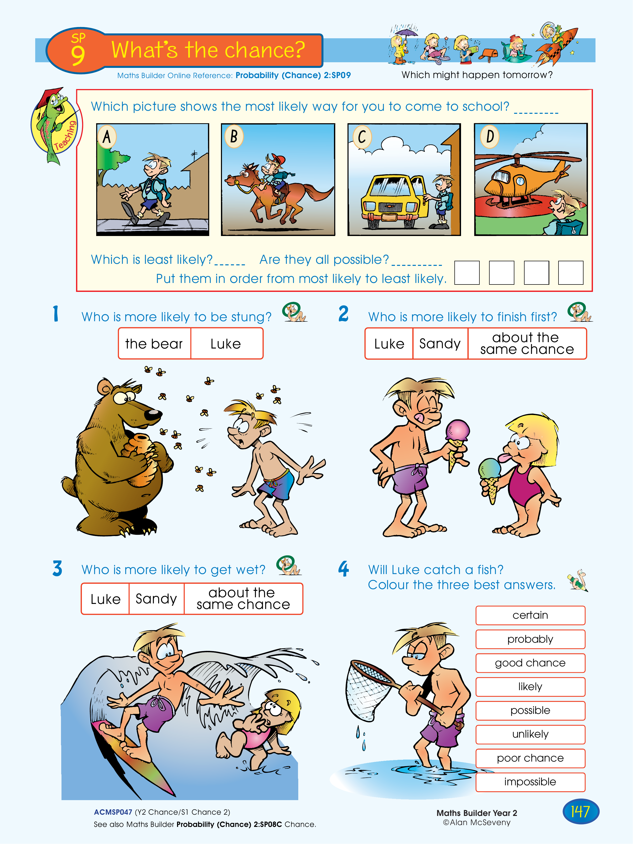What's the chance? — worksheet preview