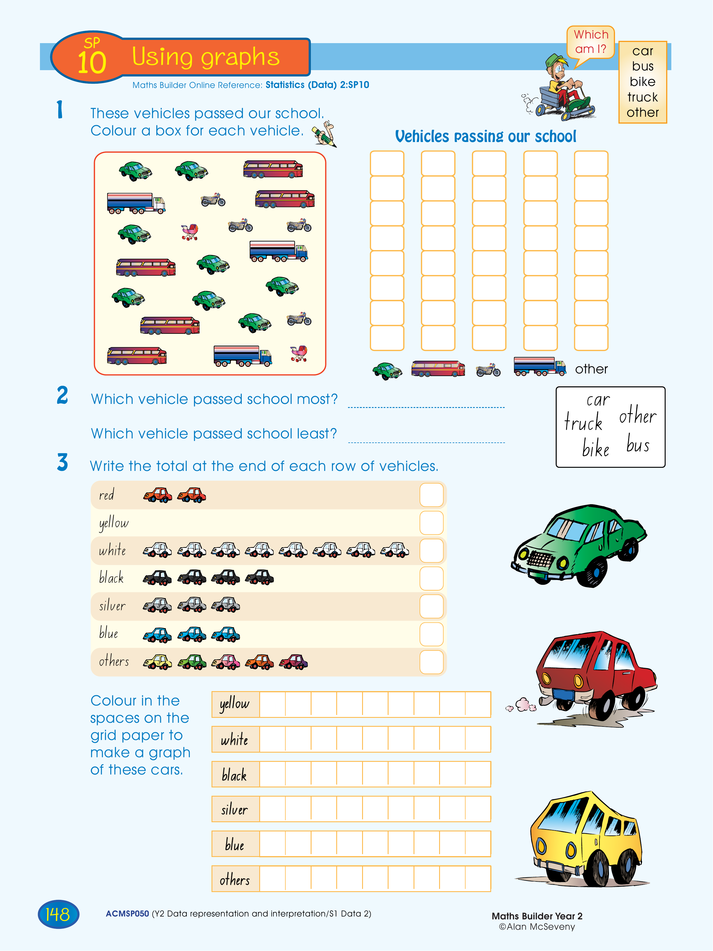 Using graphs — worksheet preview