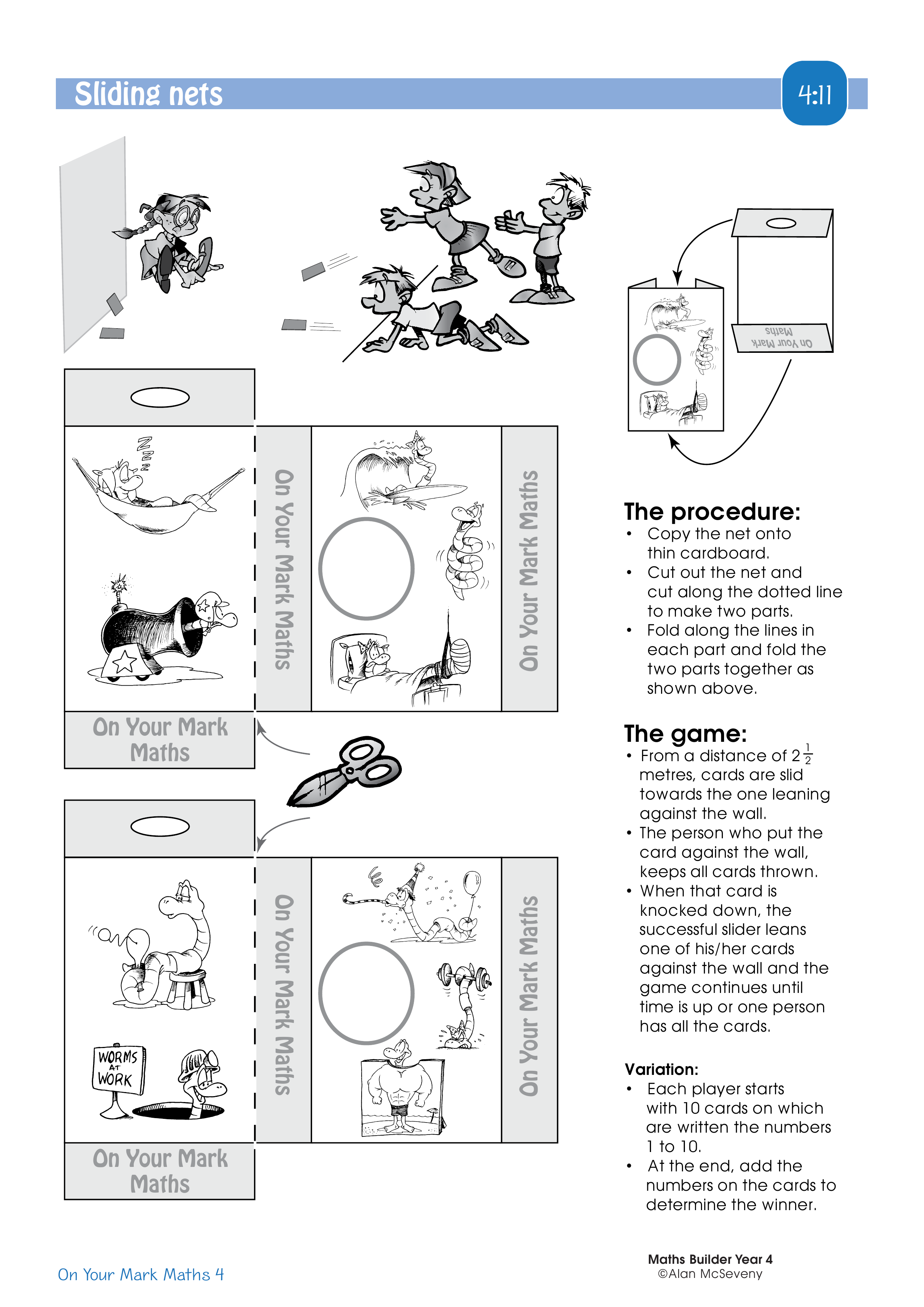 Sliding nets — worksheet preview