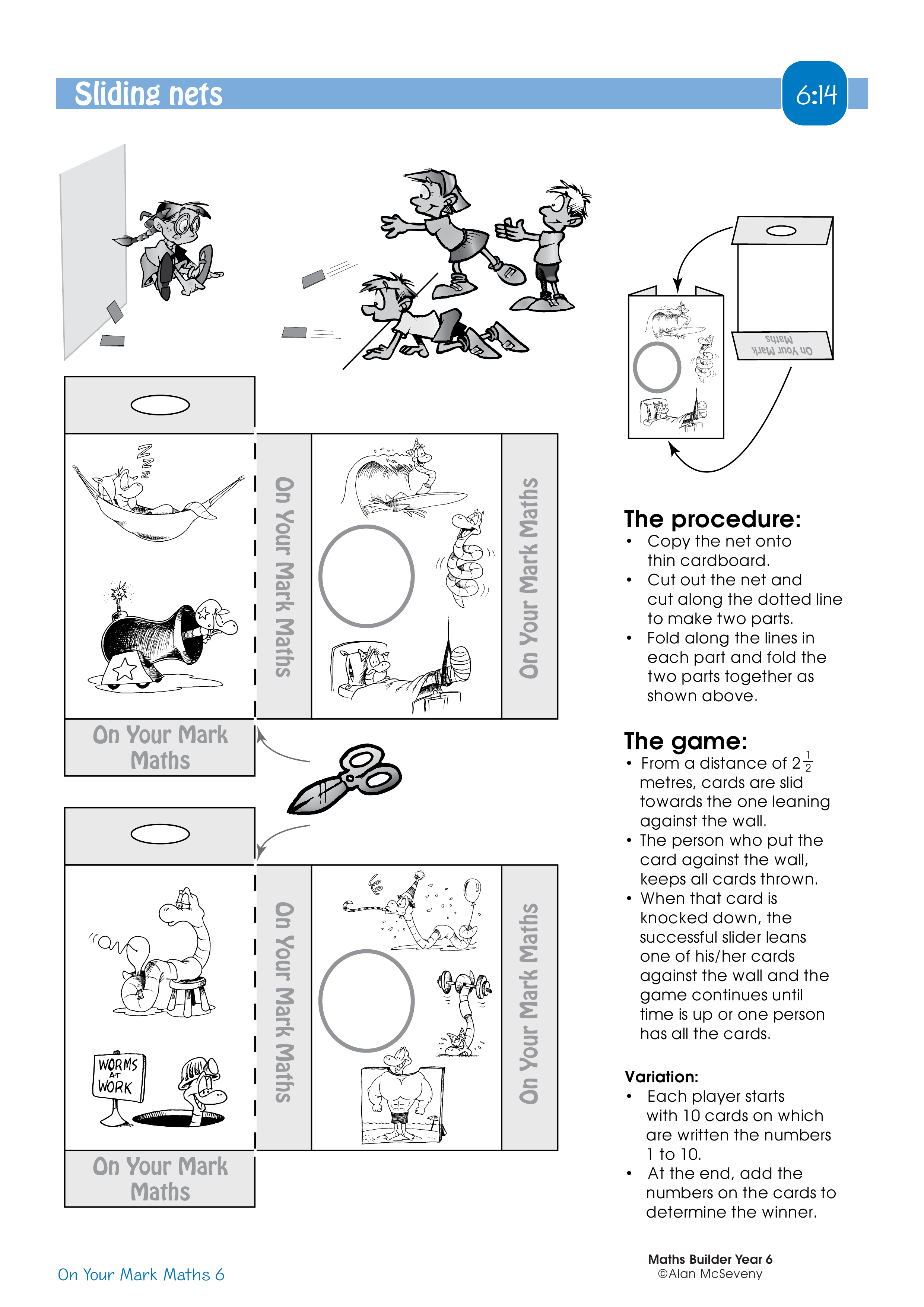 Sliding nets — worksheet preview