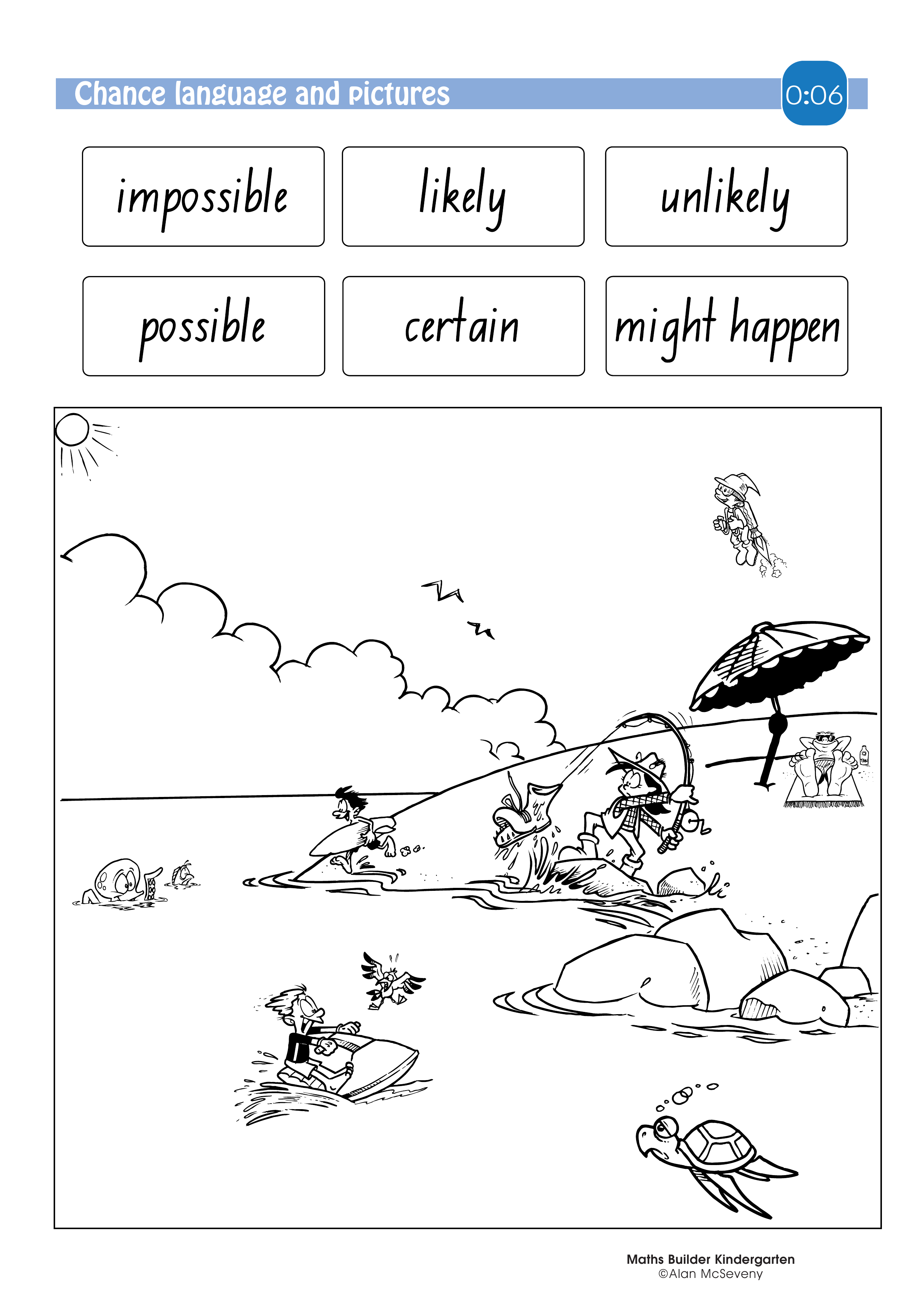 Chance language and pictures — worksheet preview