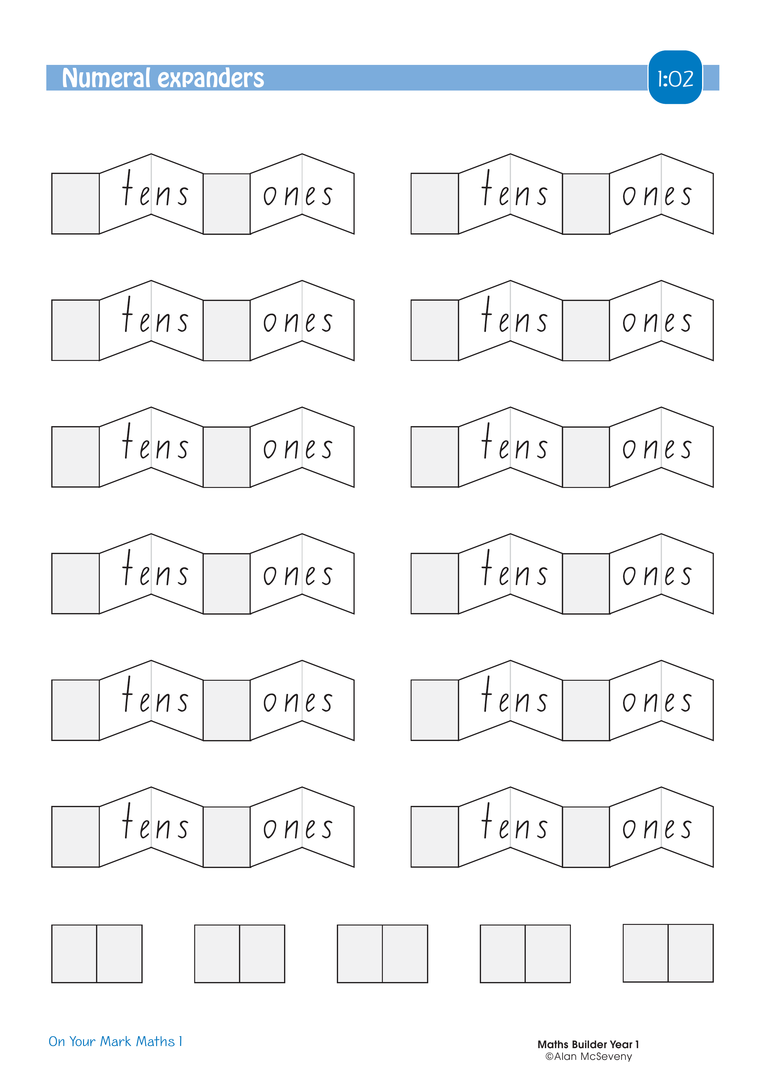 Numeral expanders — worksheet preview