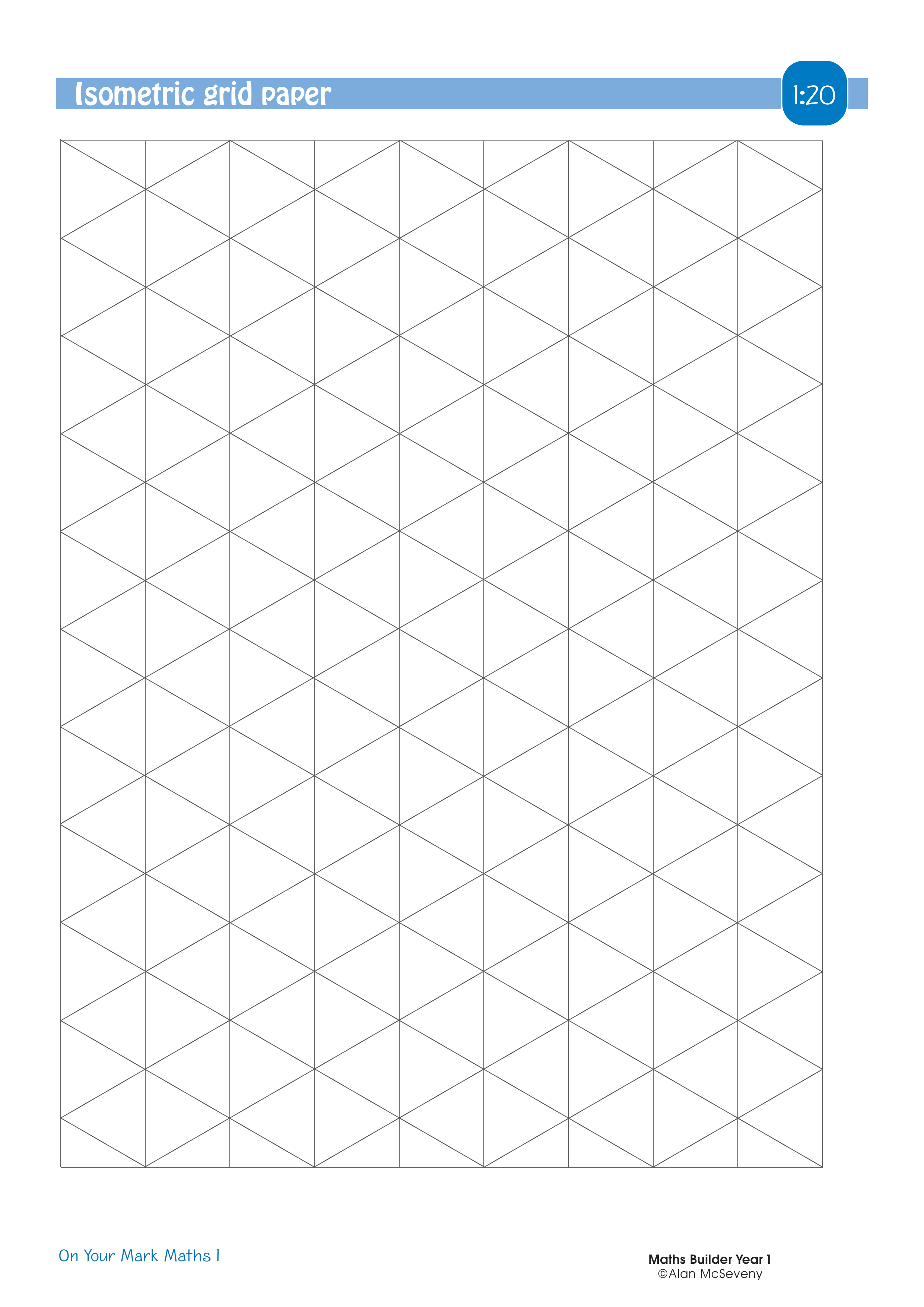 Isometric grid paper — worksheet preview
