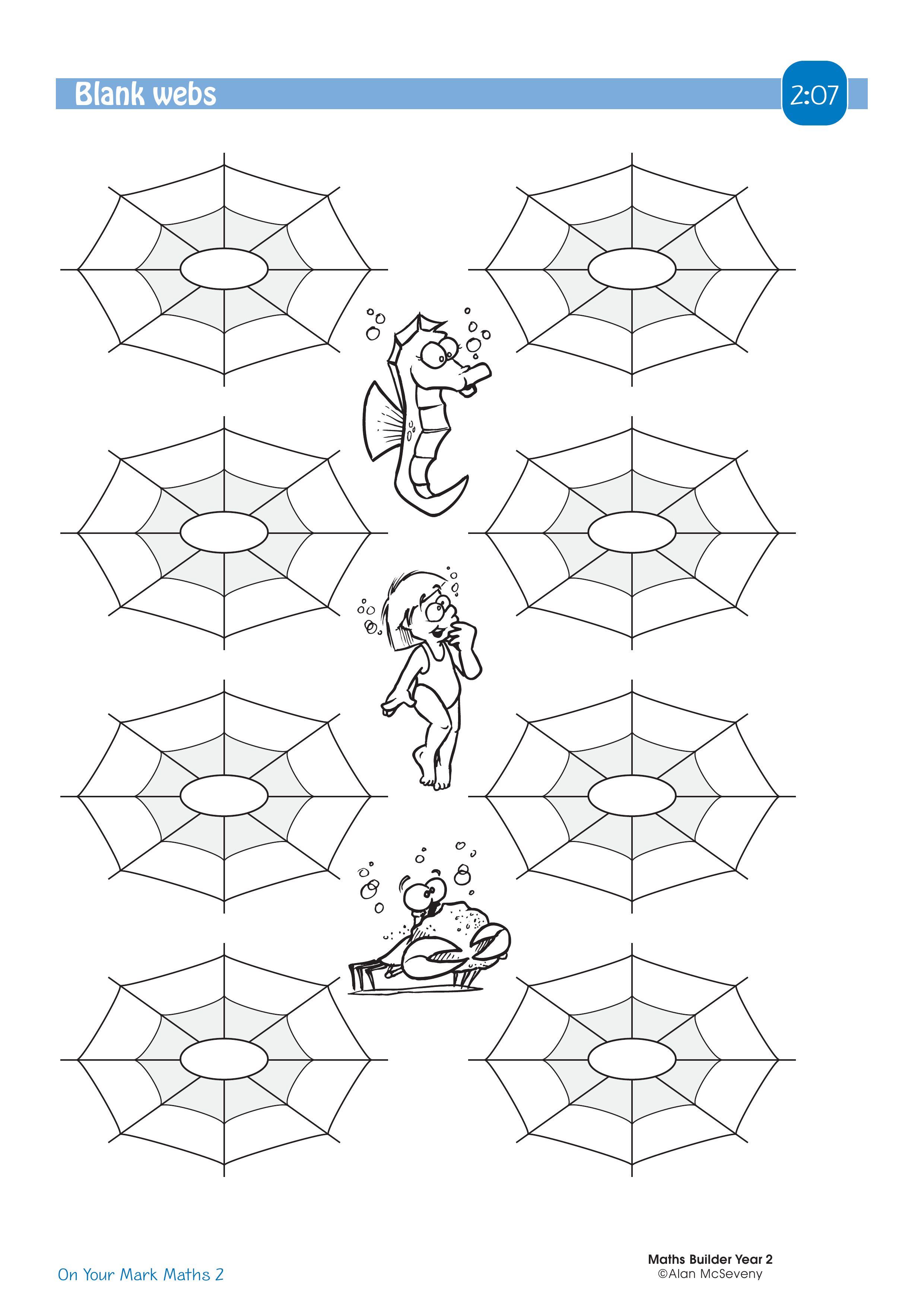 Blank webs — worksheet preview