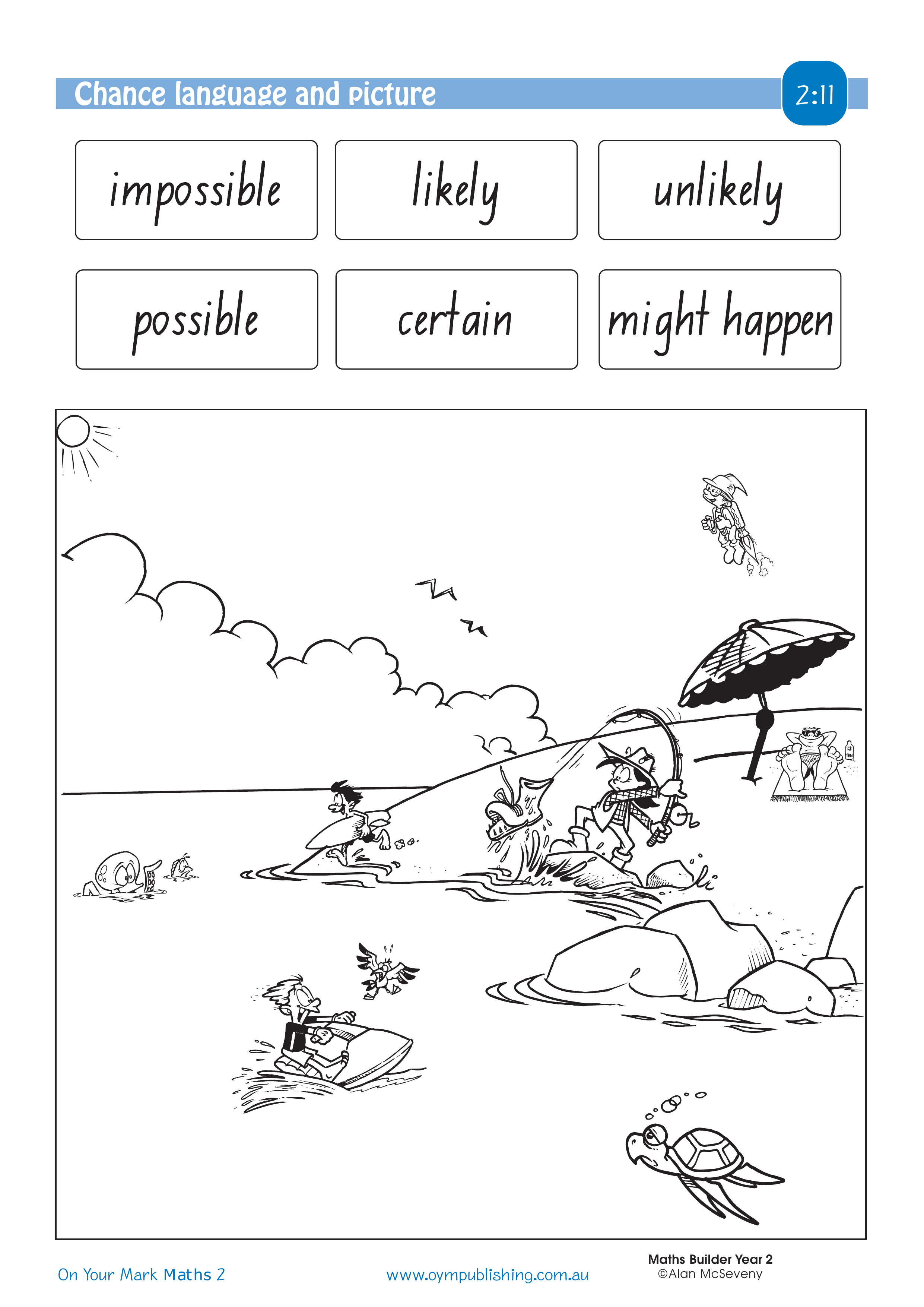 Chance language and picture — worksheet preview