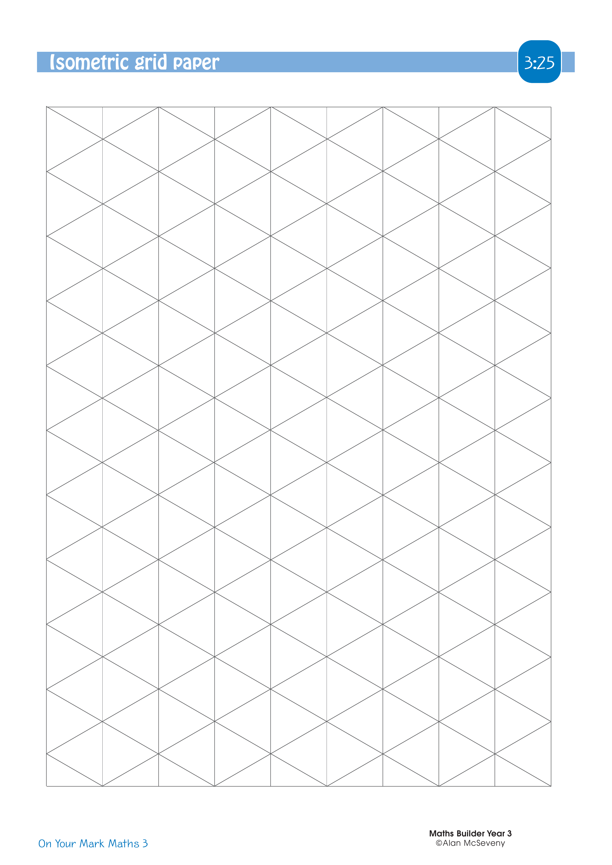 Isometric grid paper — worksheet preview