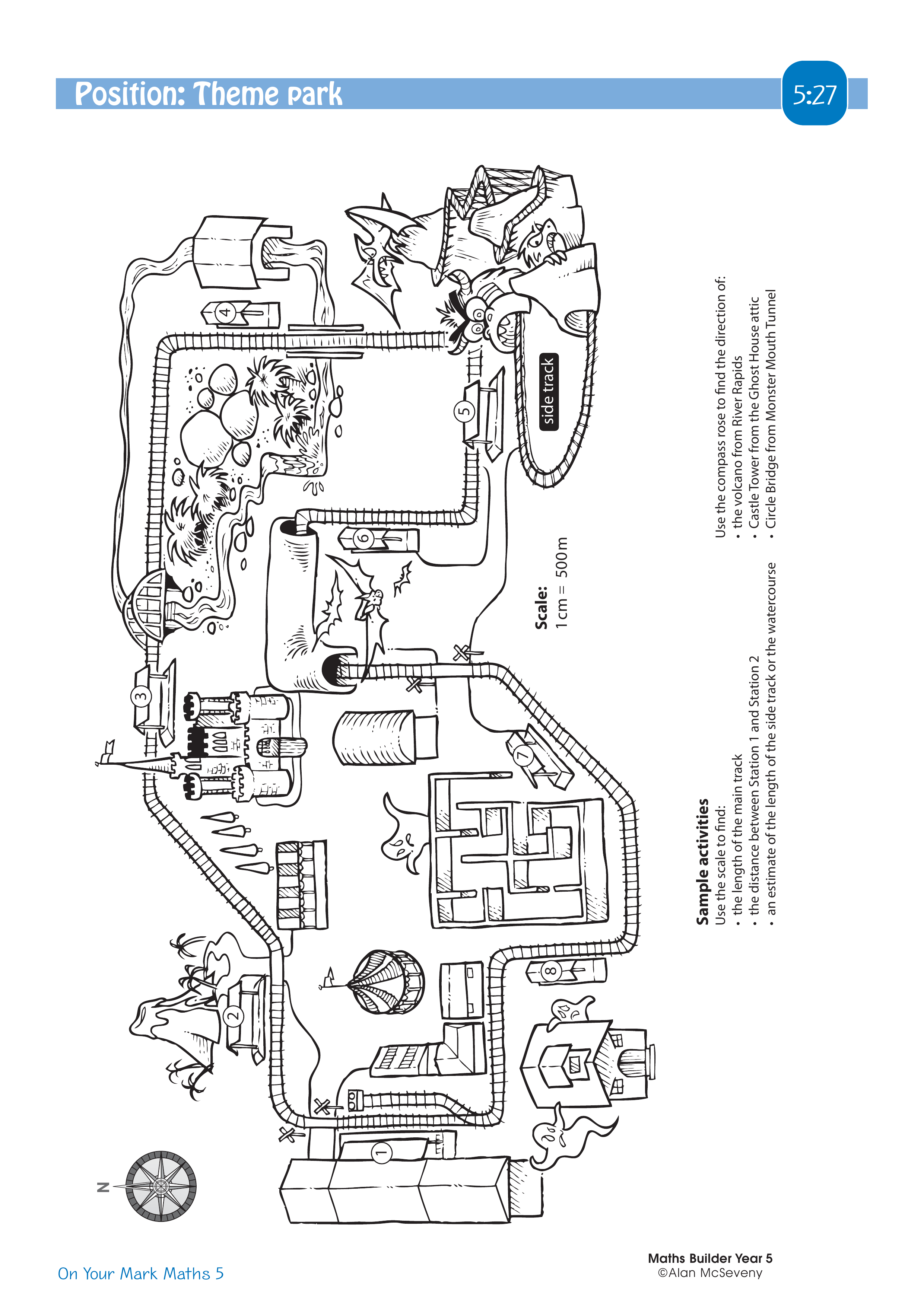 Position: Theme park — worksheet preview