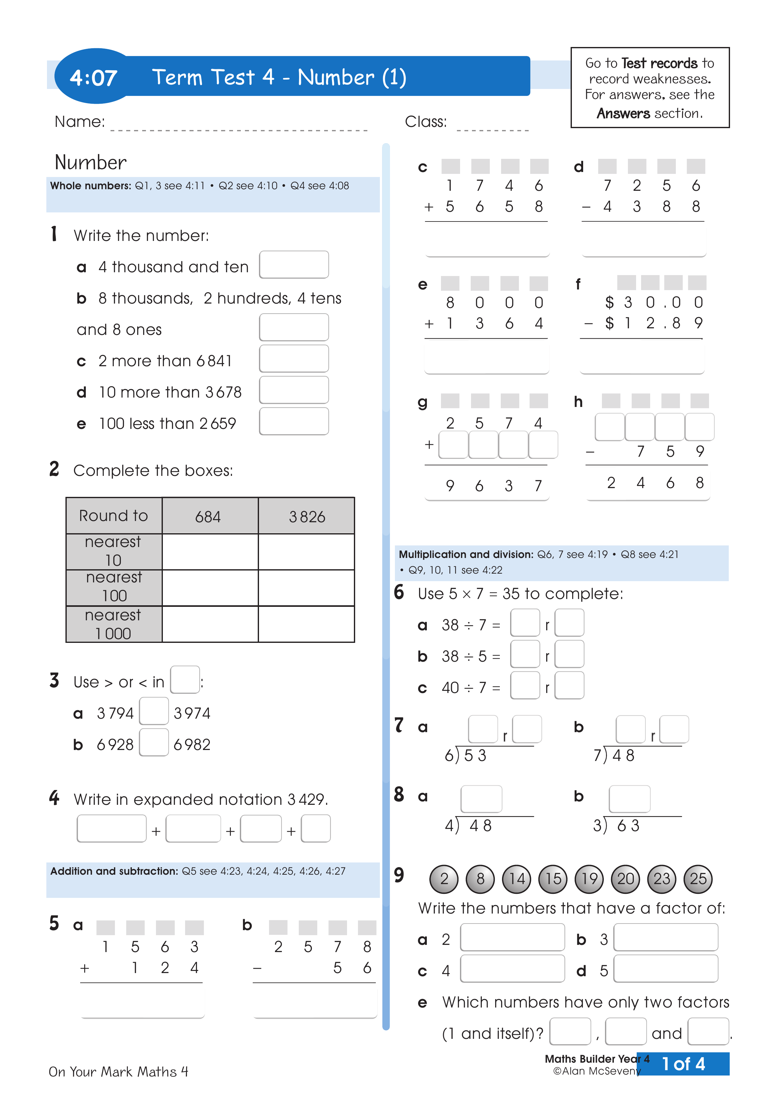 Term test 4 — worksheet preview