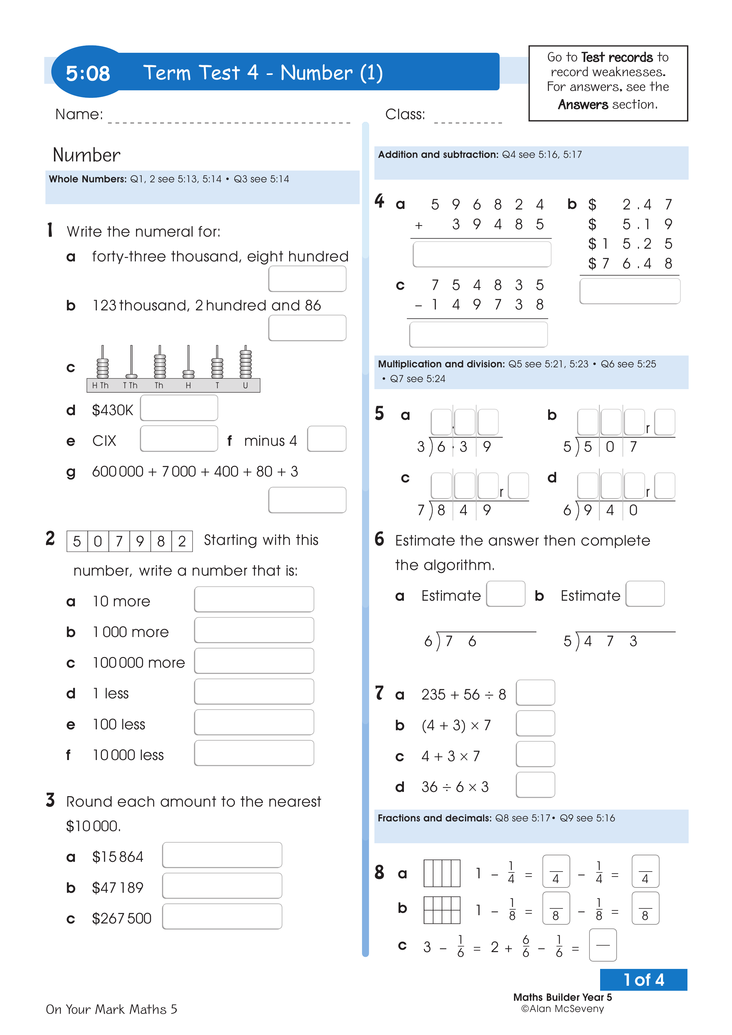 Term test 4 — worksheet preview