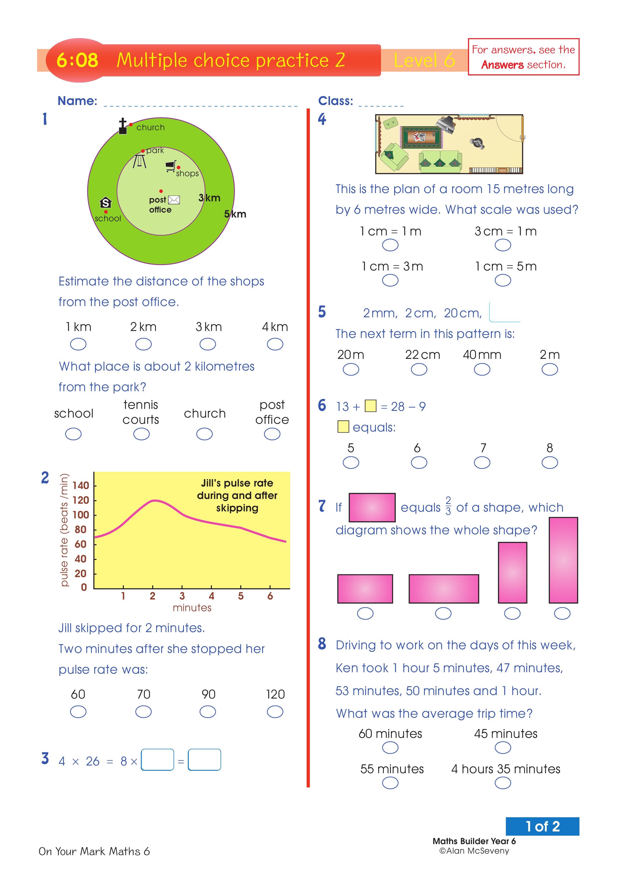 Multiple choice 2 — worksheet preview