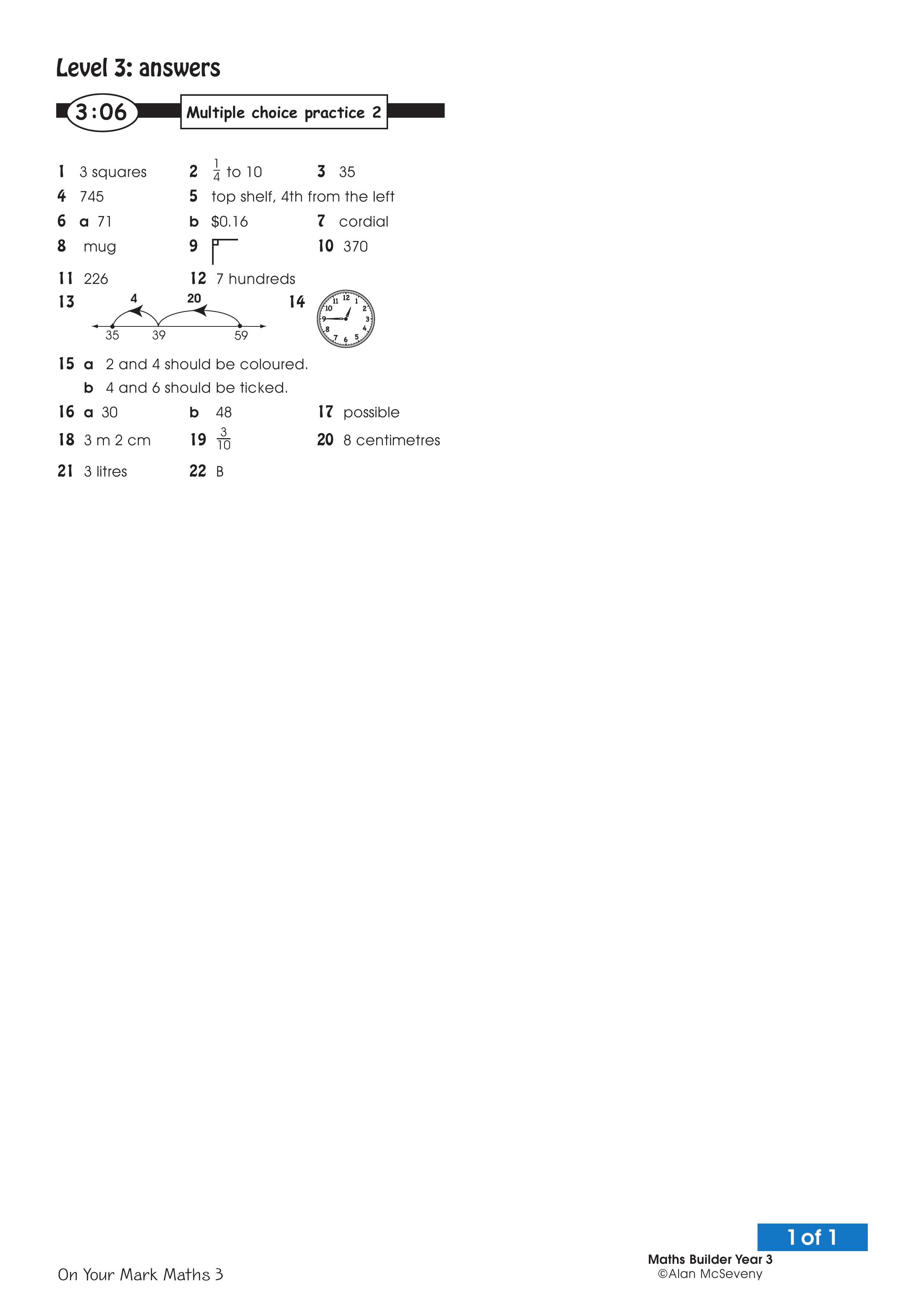 Answers: Multiple choice 2 — worksheet preview
