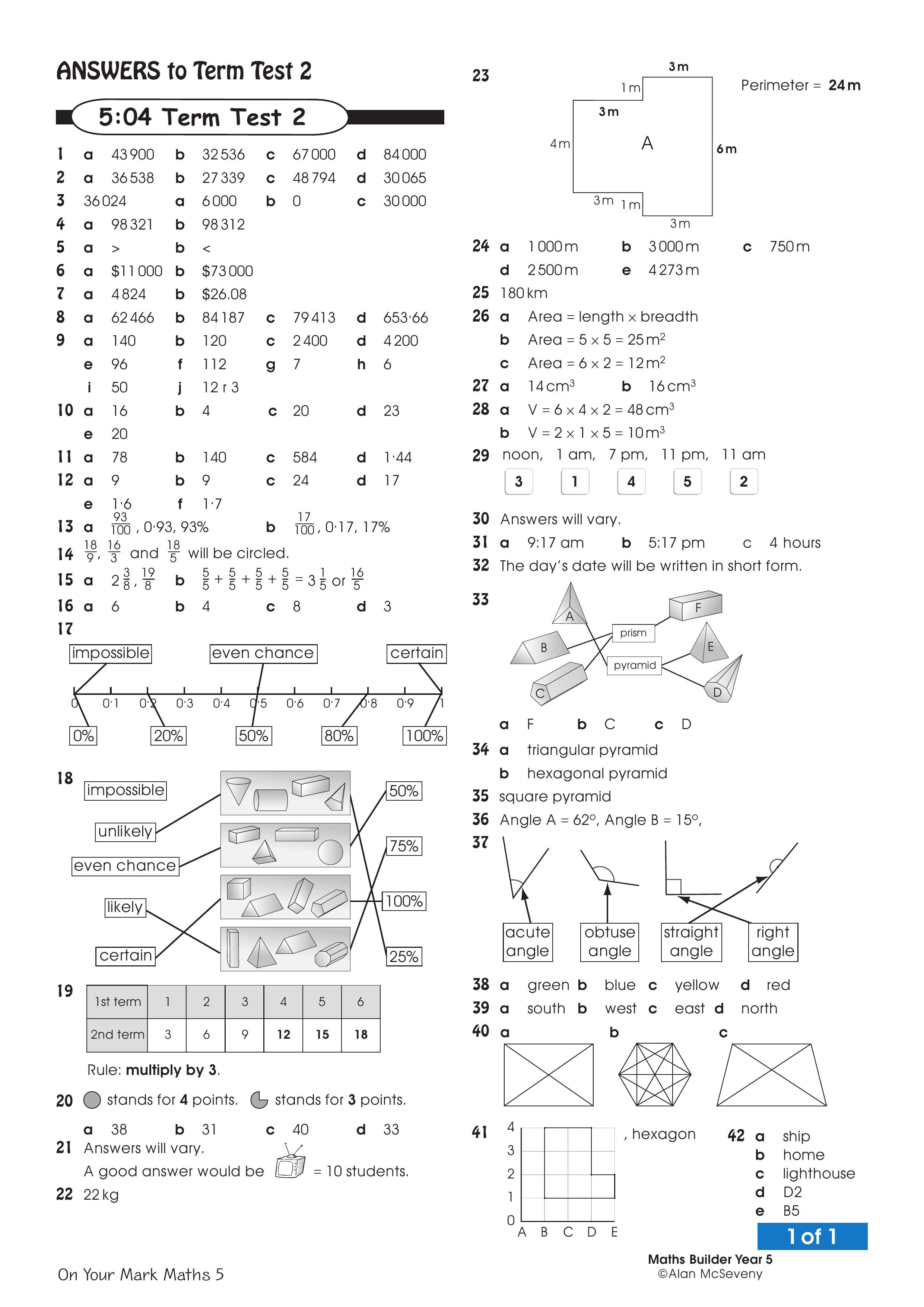 Answers: Term test 2 — worksheet preview