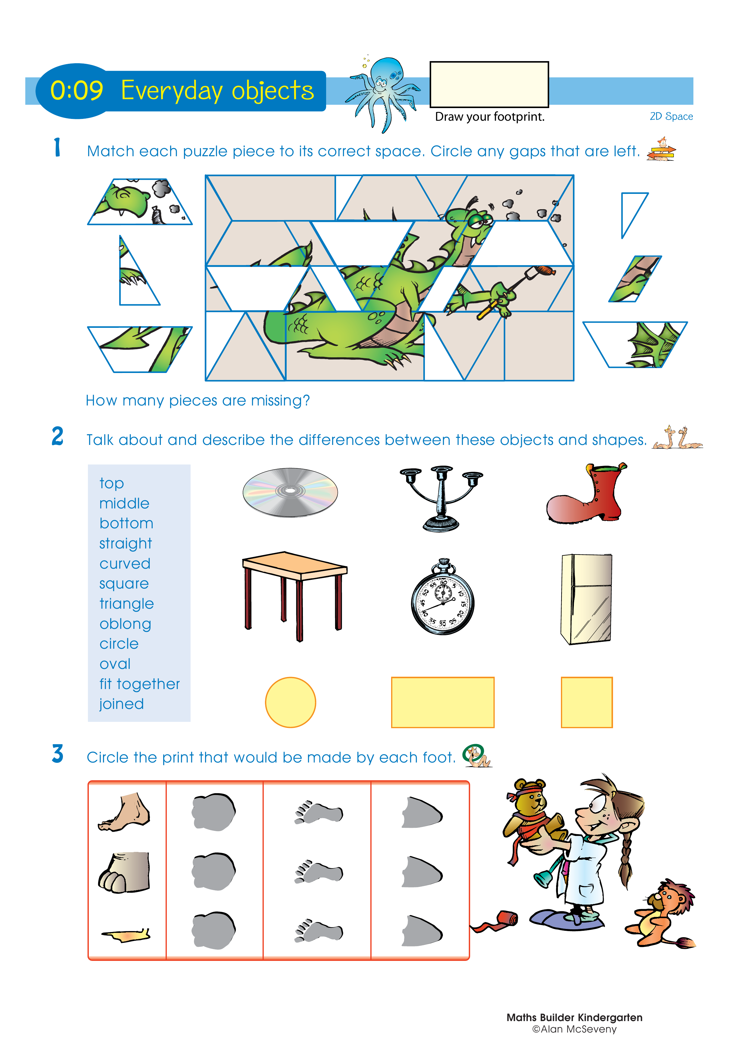Everyday objects — worksheet preview