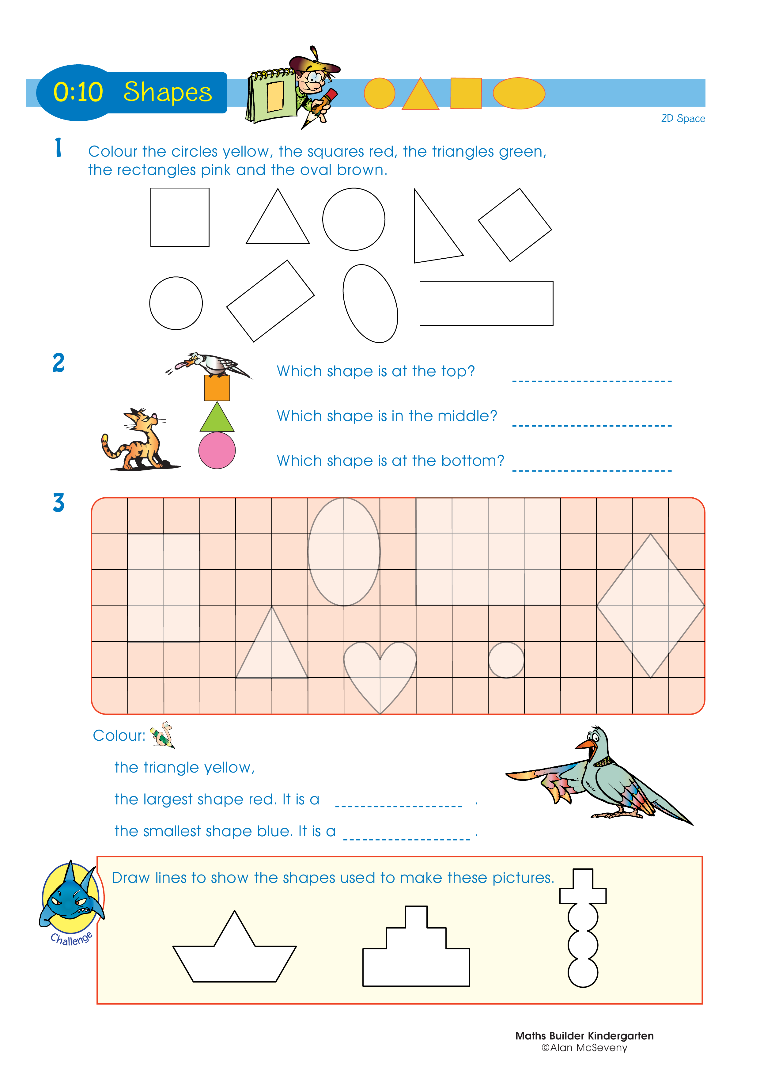 Shapes — worksheet preview
