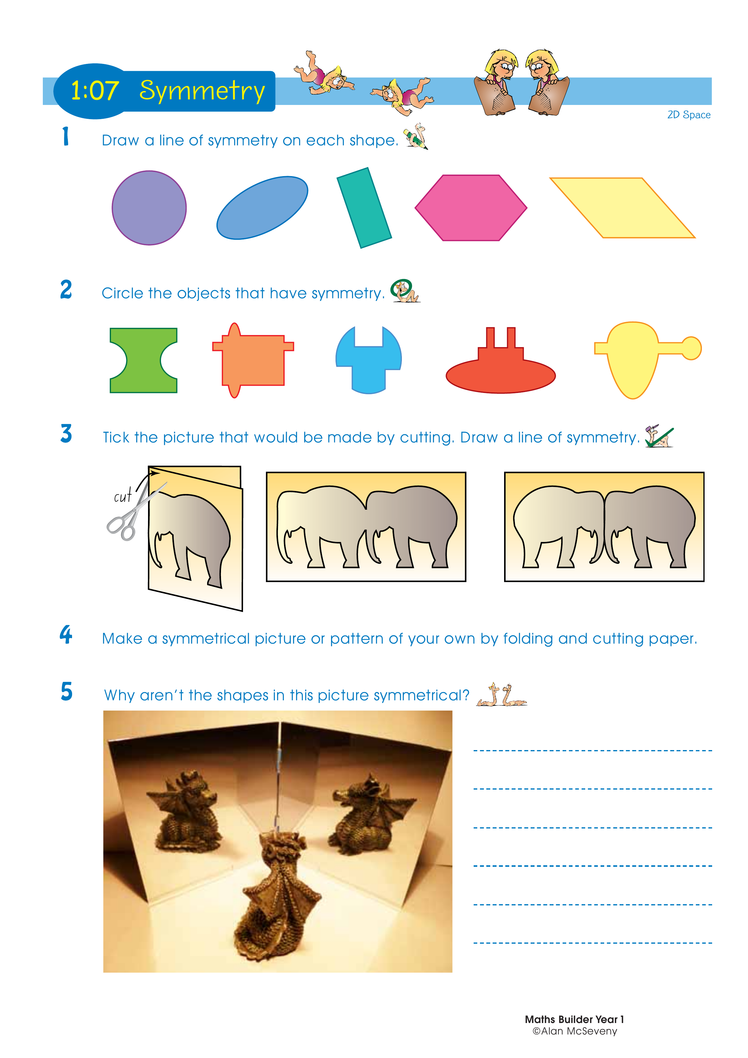 Symmetry — worksheet preview