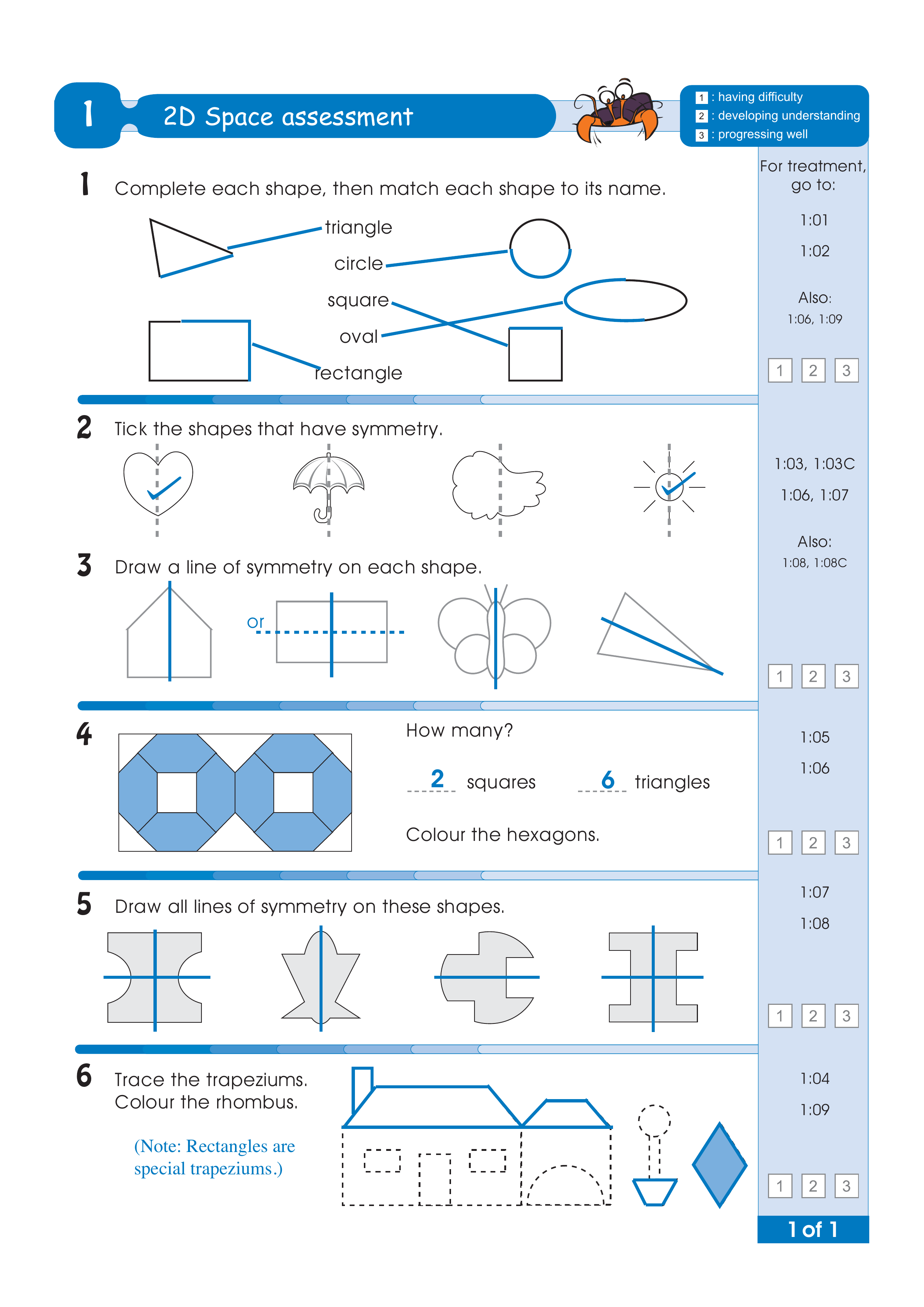 Assessment test answers — worksheet preview