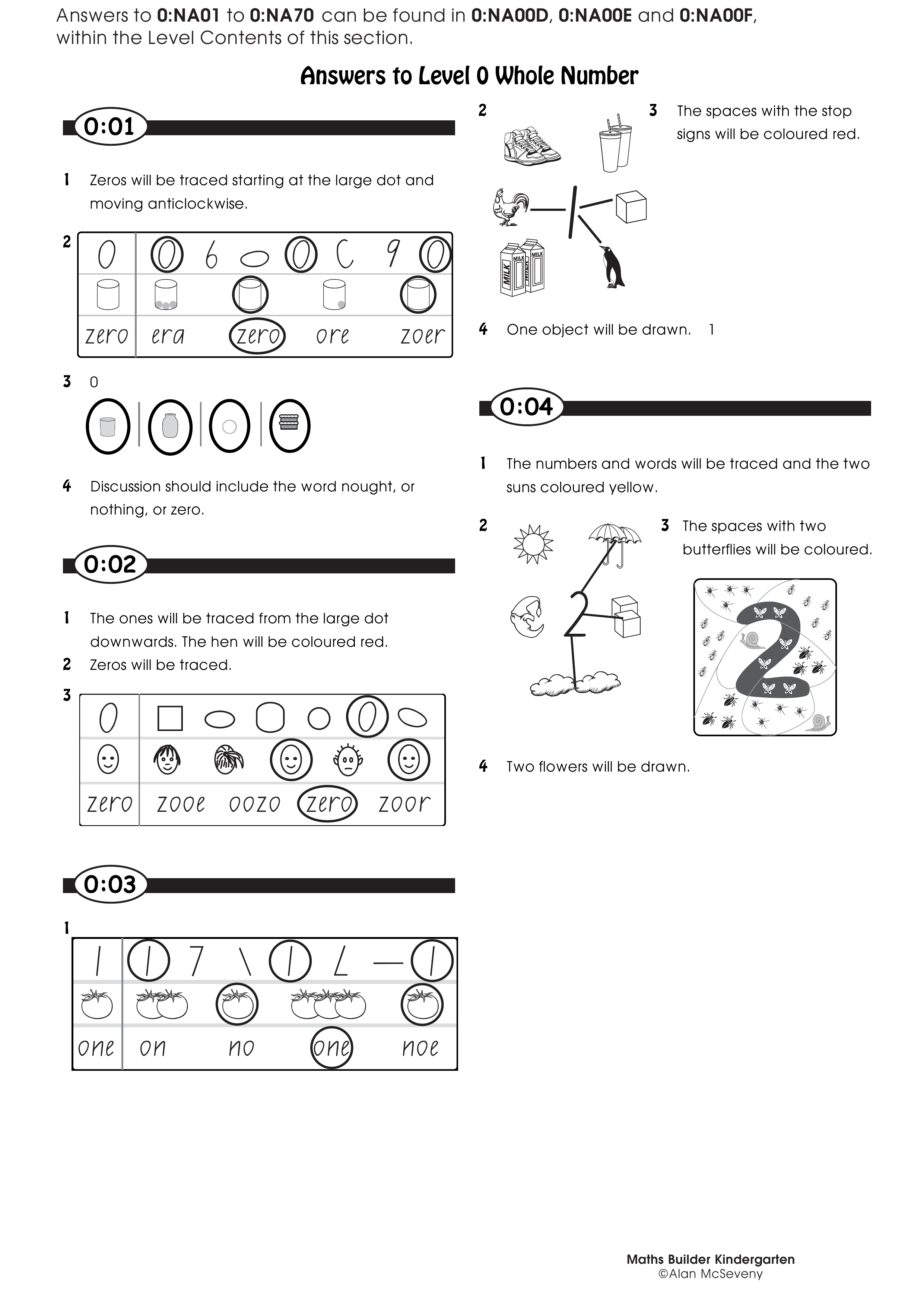 Answers — worksheet preview