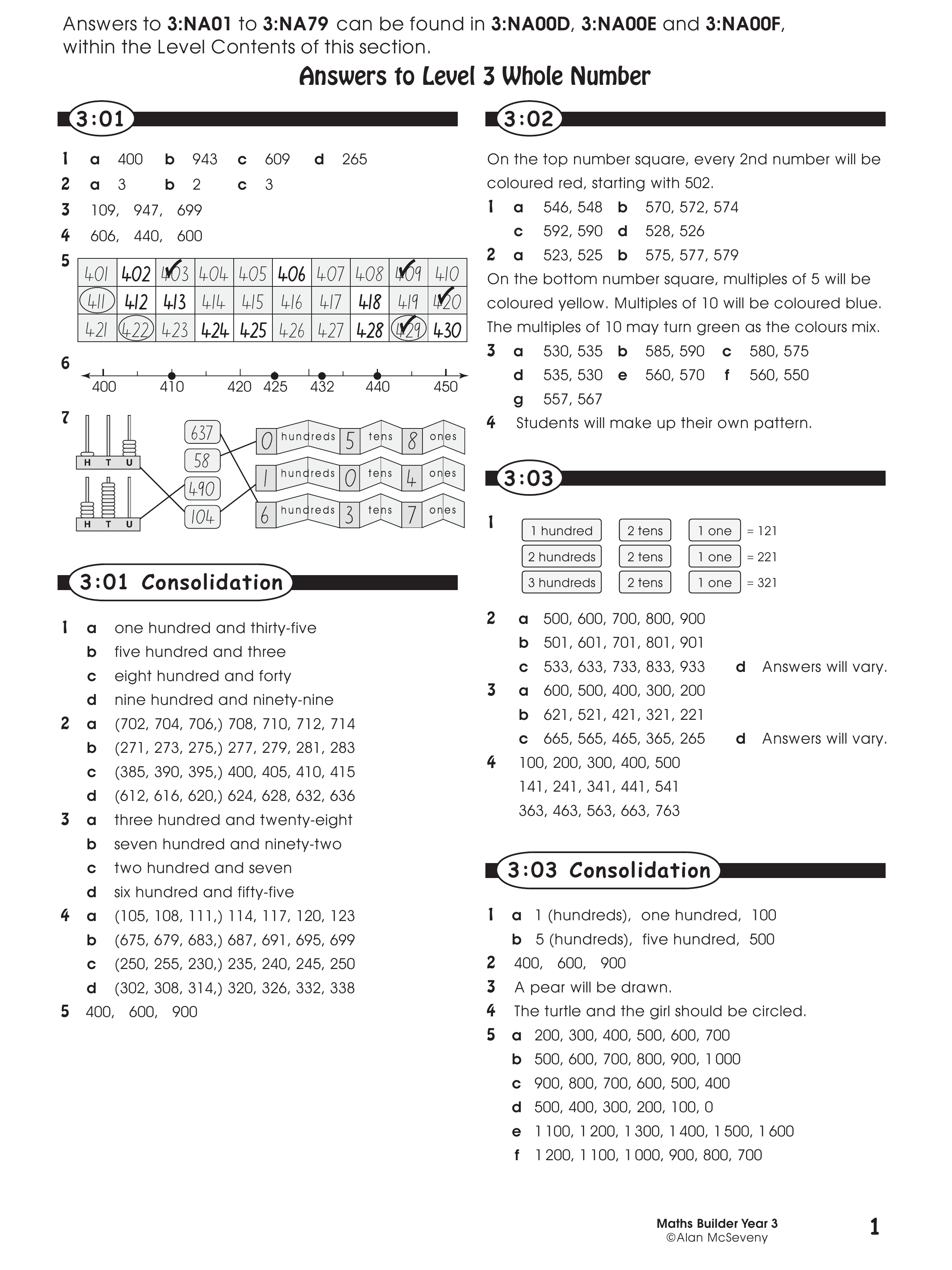 Answers — worksheet preview