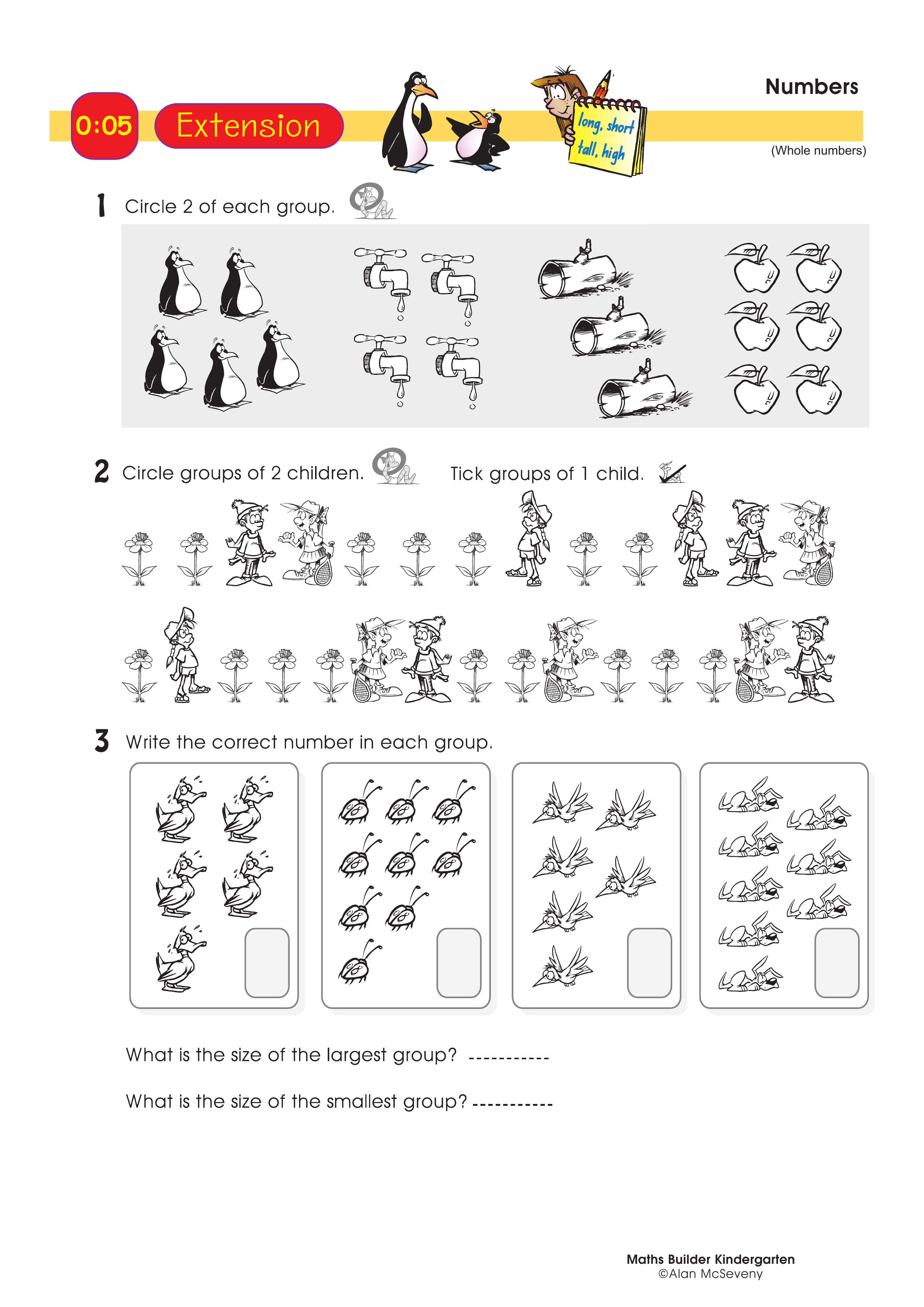 Numbers — worksheet preview