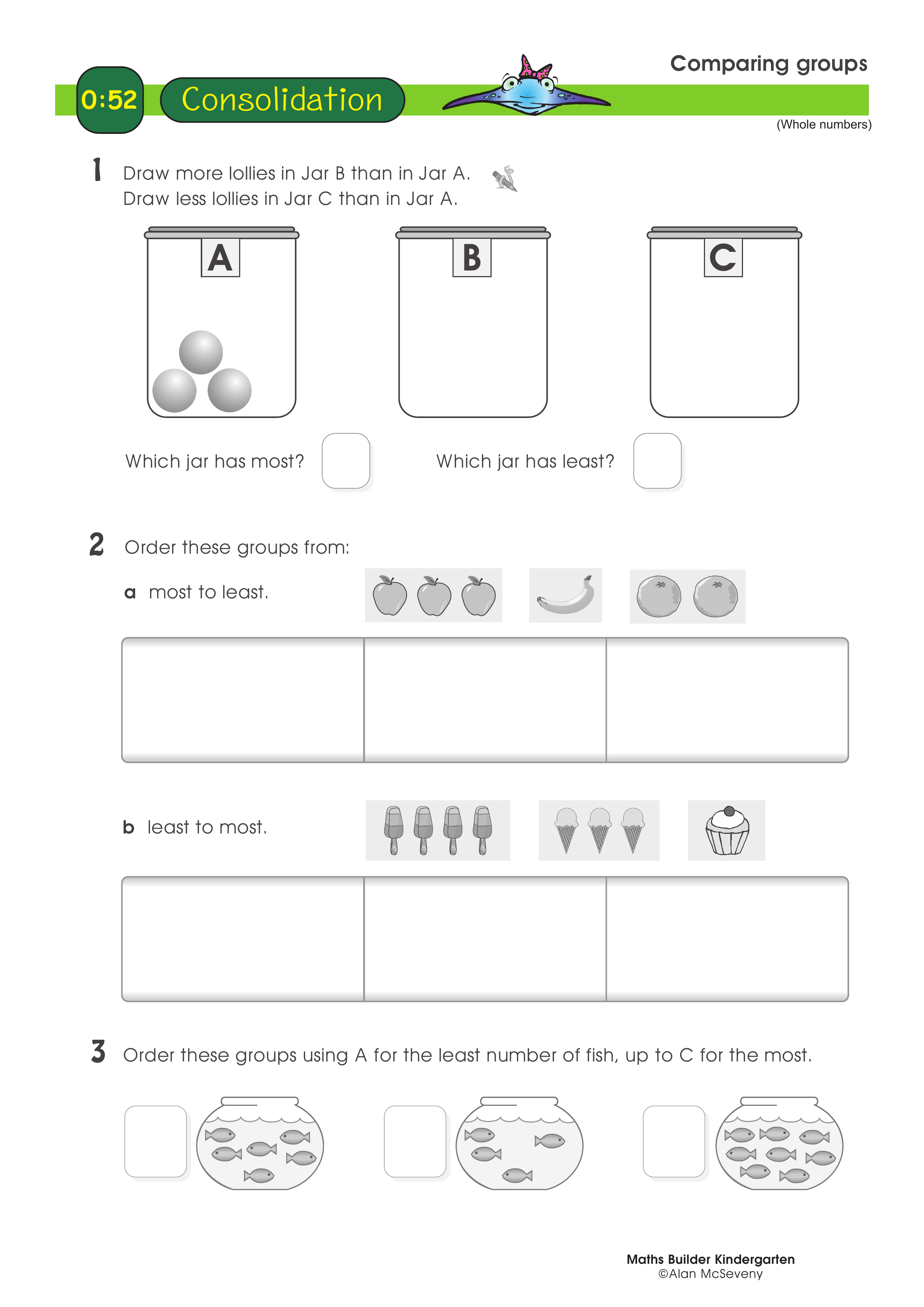 Comparing groups — worksheet preview
