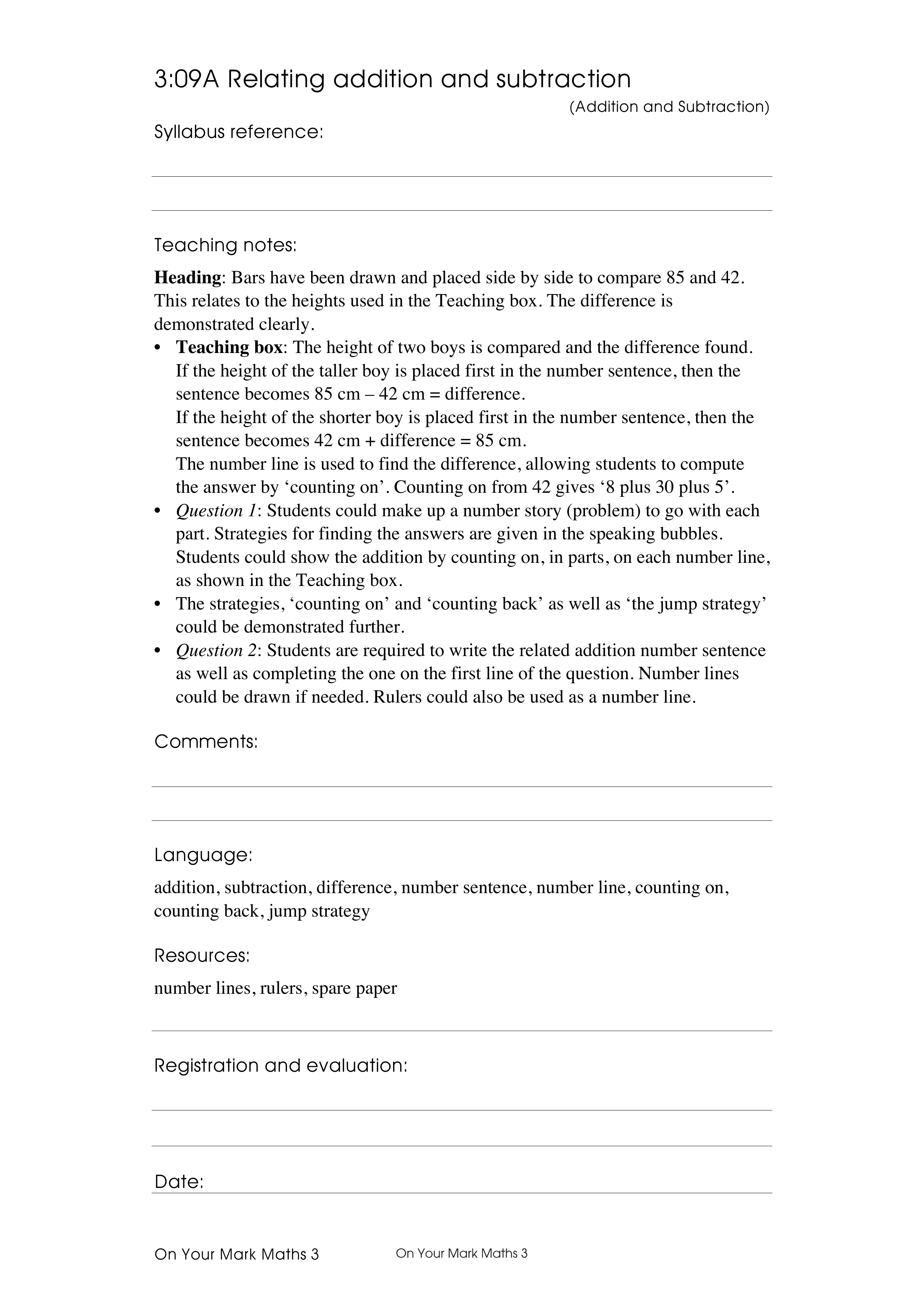 Thirds — worksheet preview