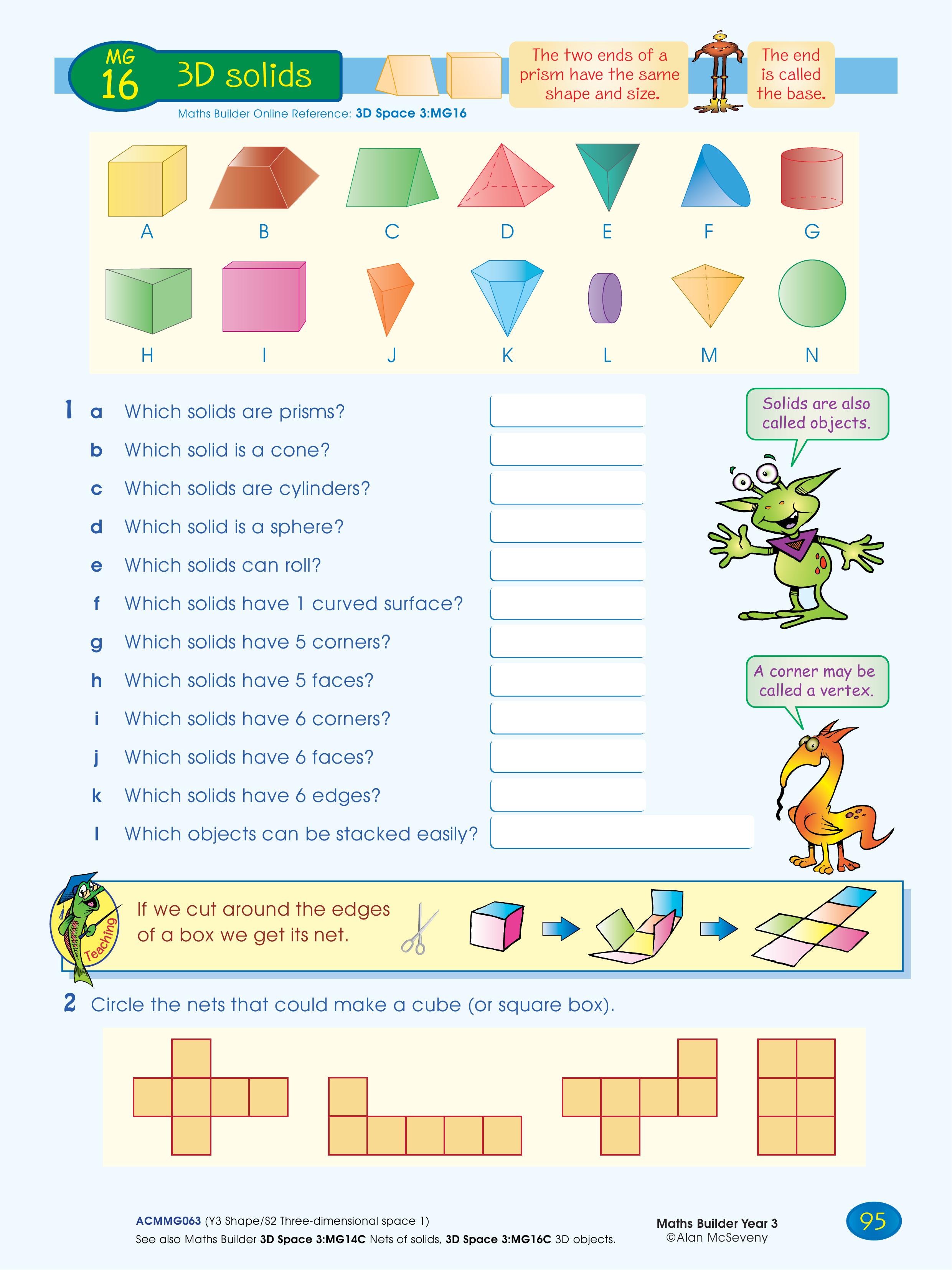 3D solids — worksheet preview