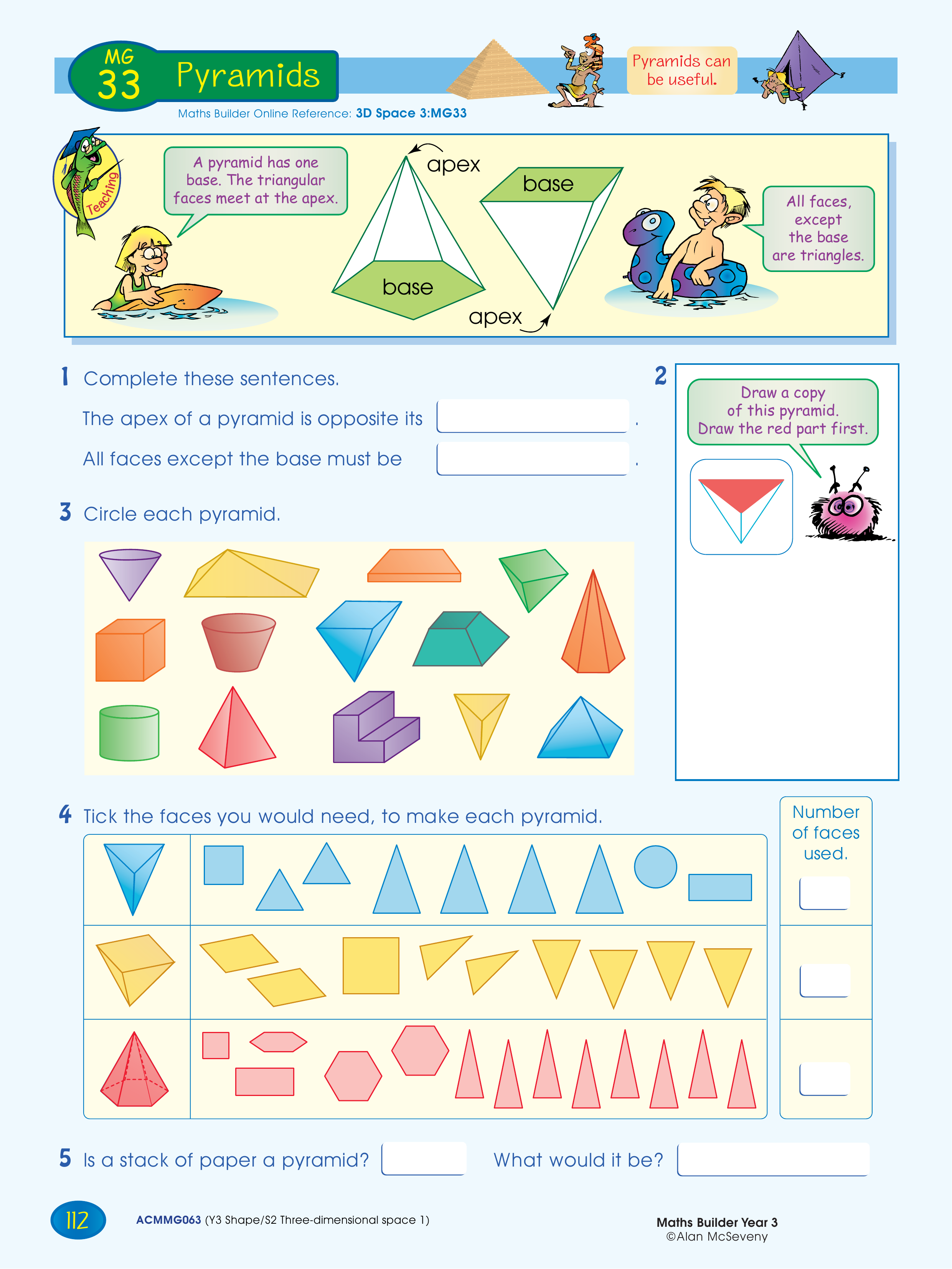 Pyramids — worksheet preview