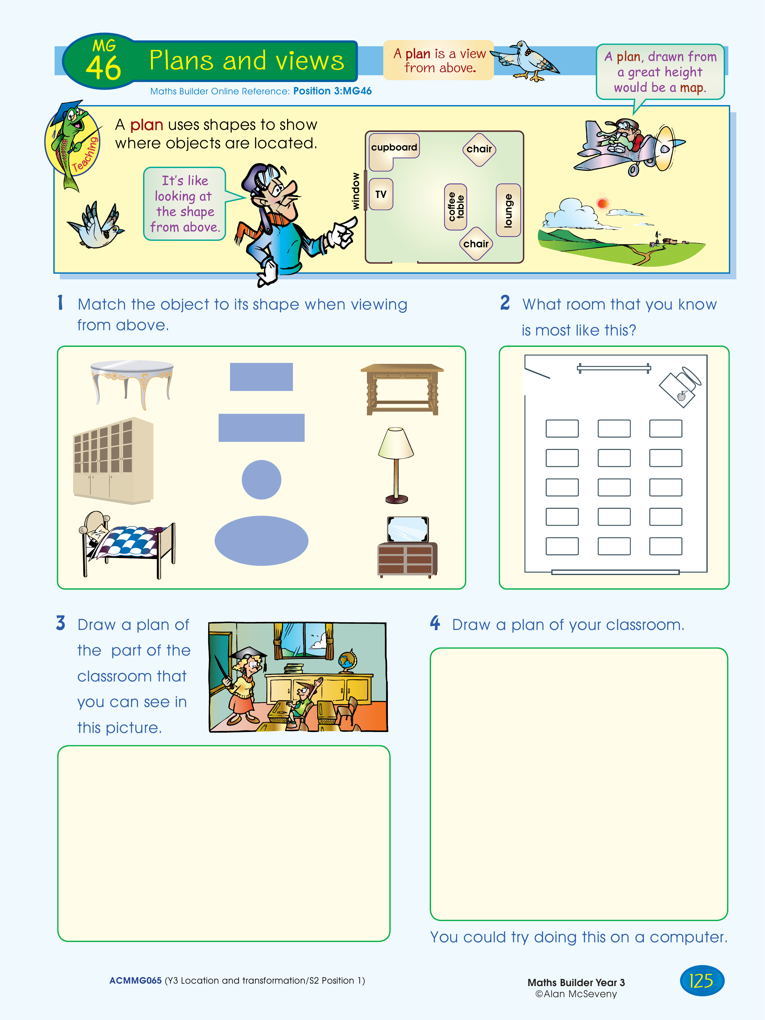 Plans and views — worksheet preview
