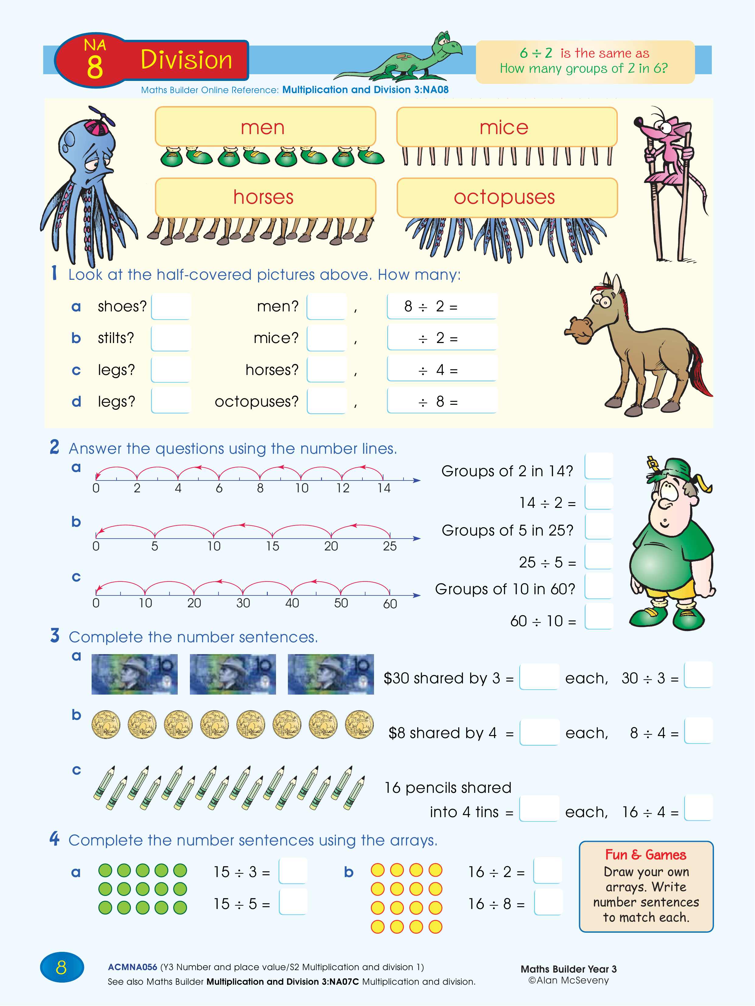 Division — worksheet preview