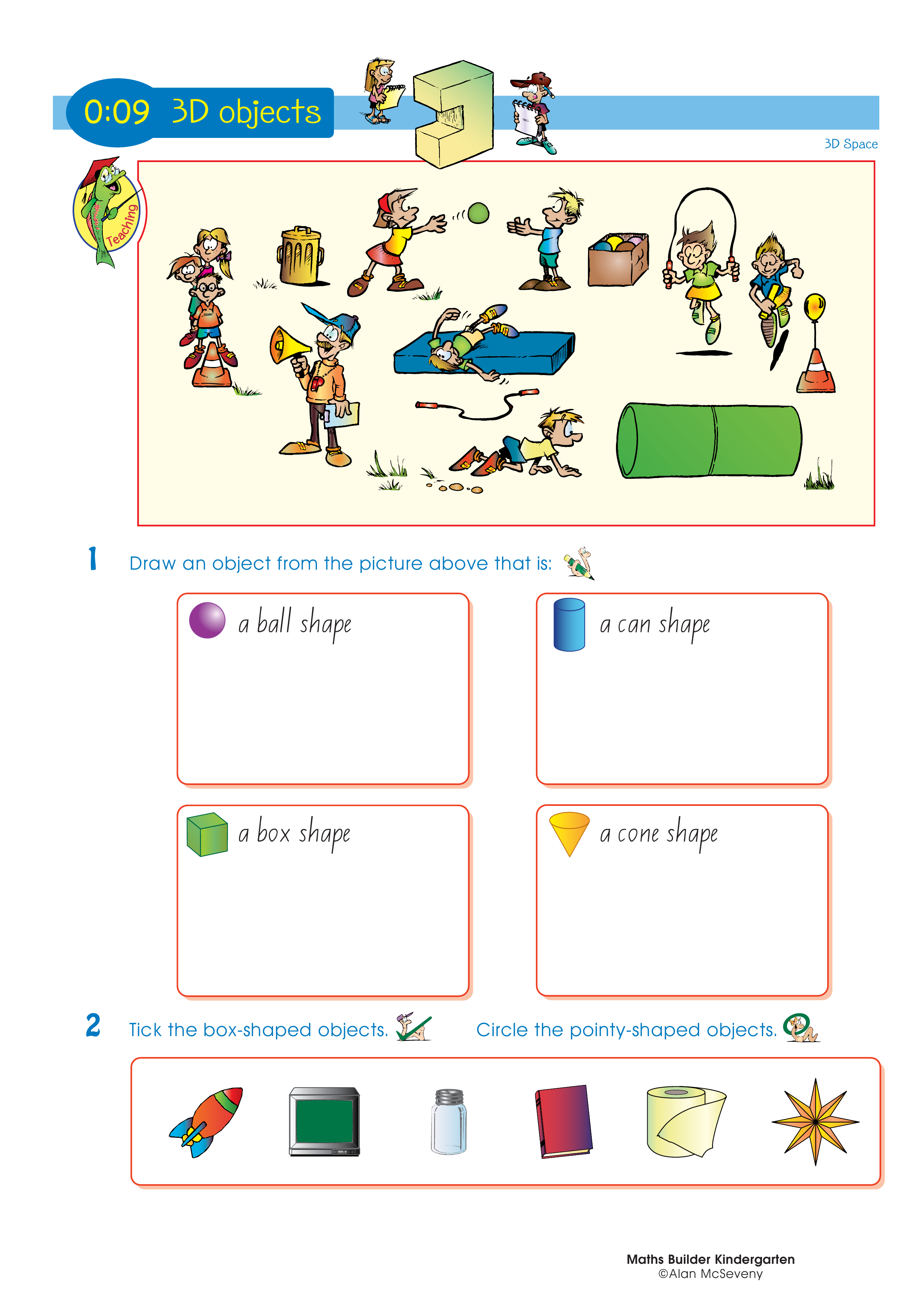 3D objects — worksheet preview
