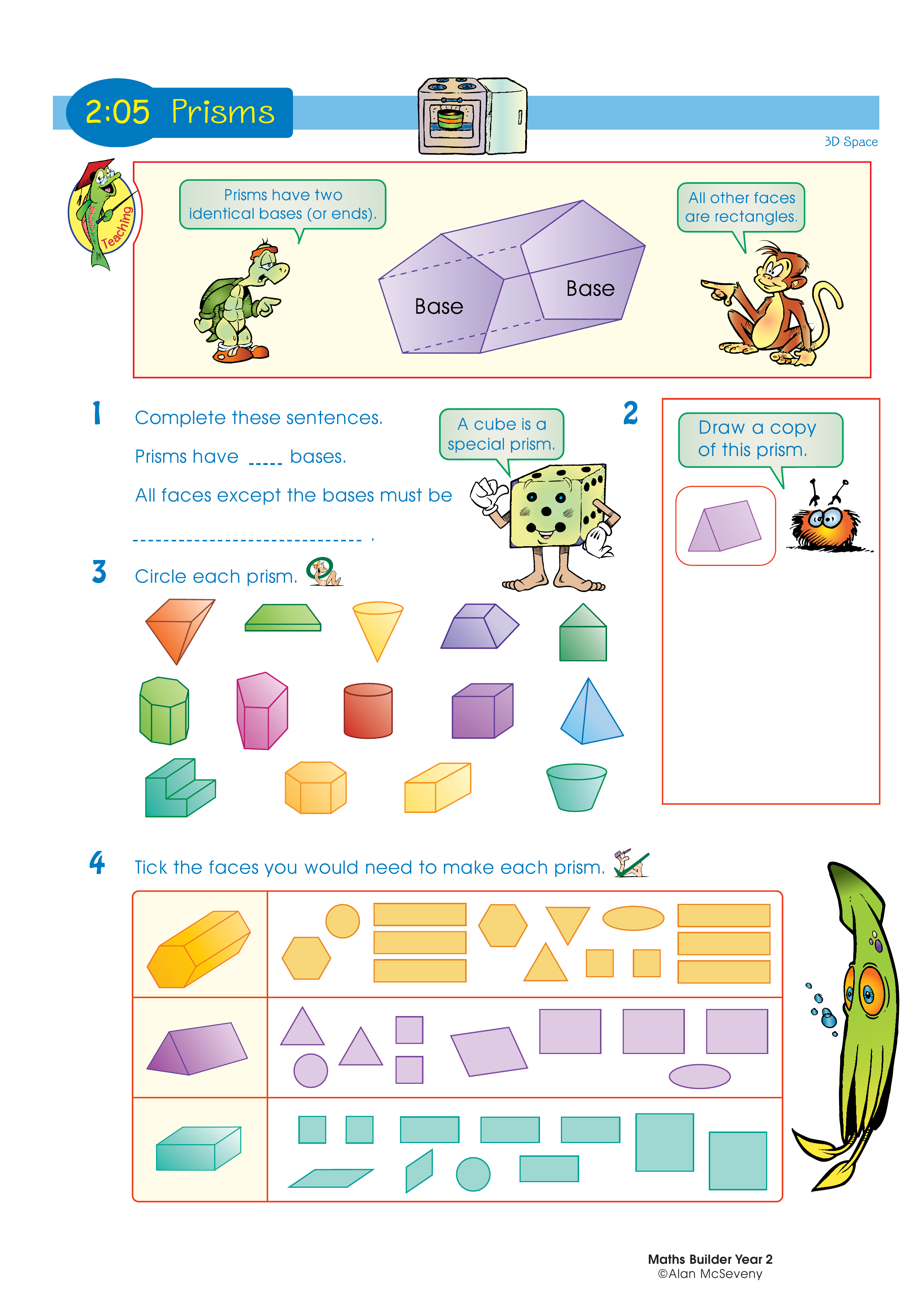 Prisms — worksheet preview