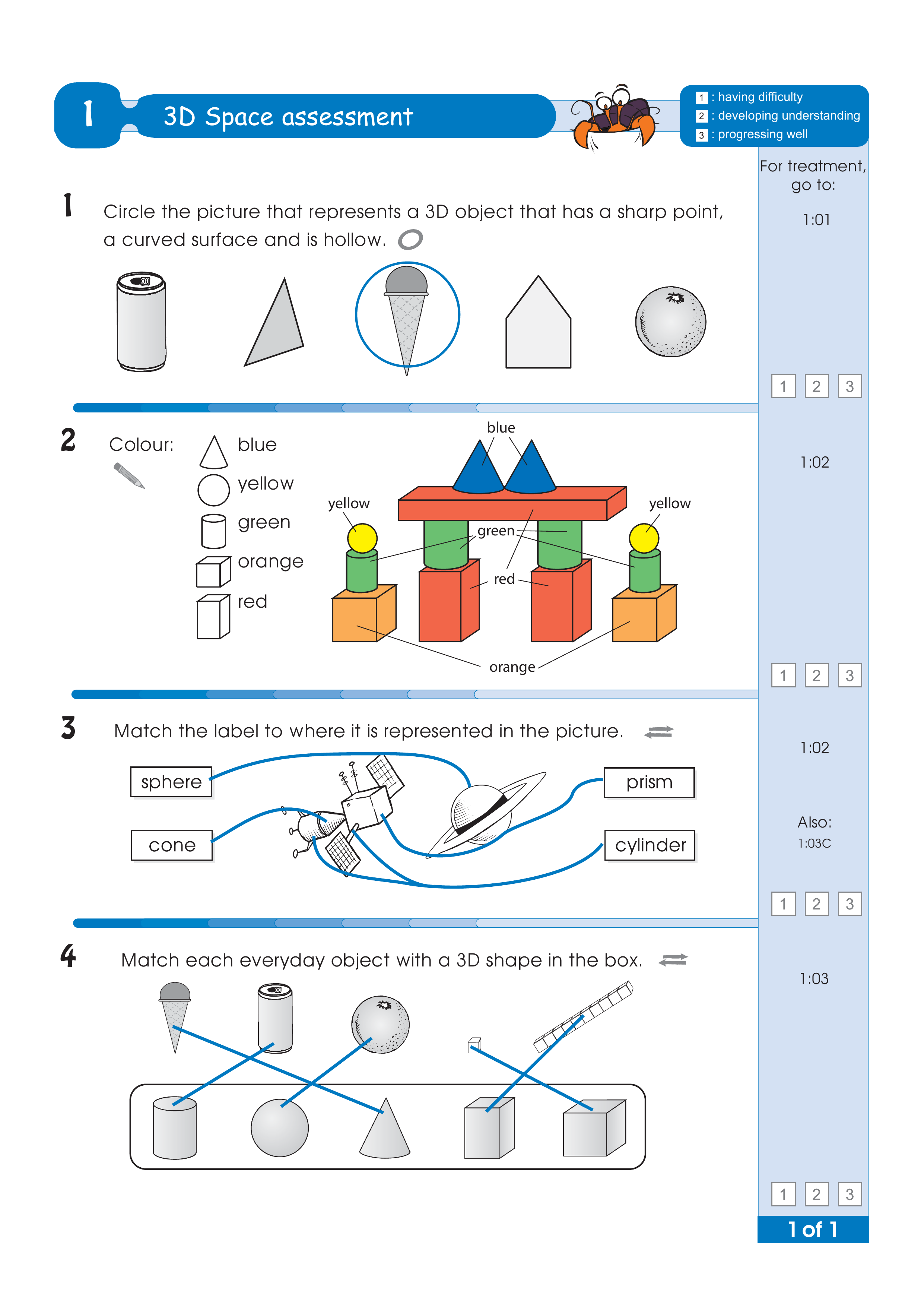 Assessment test answers — worksheet preview