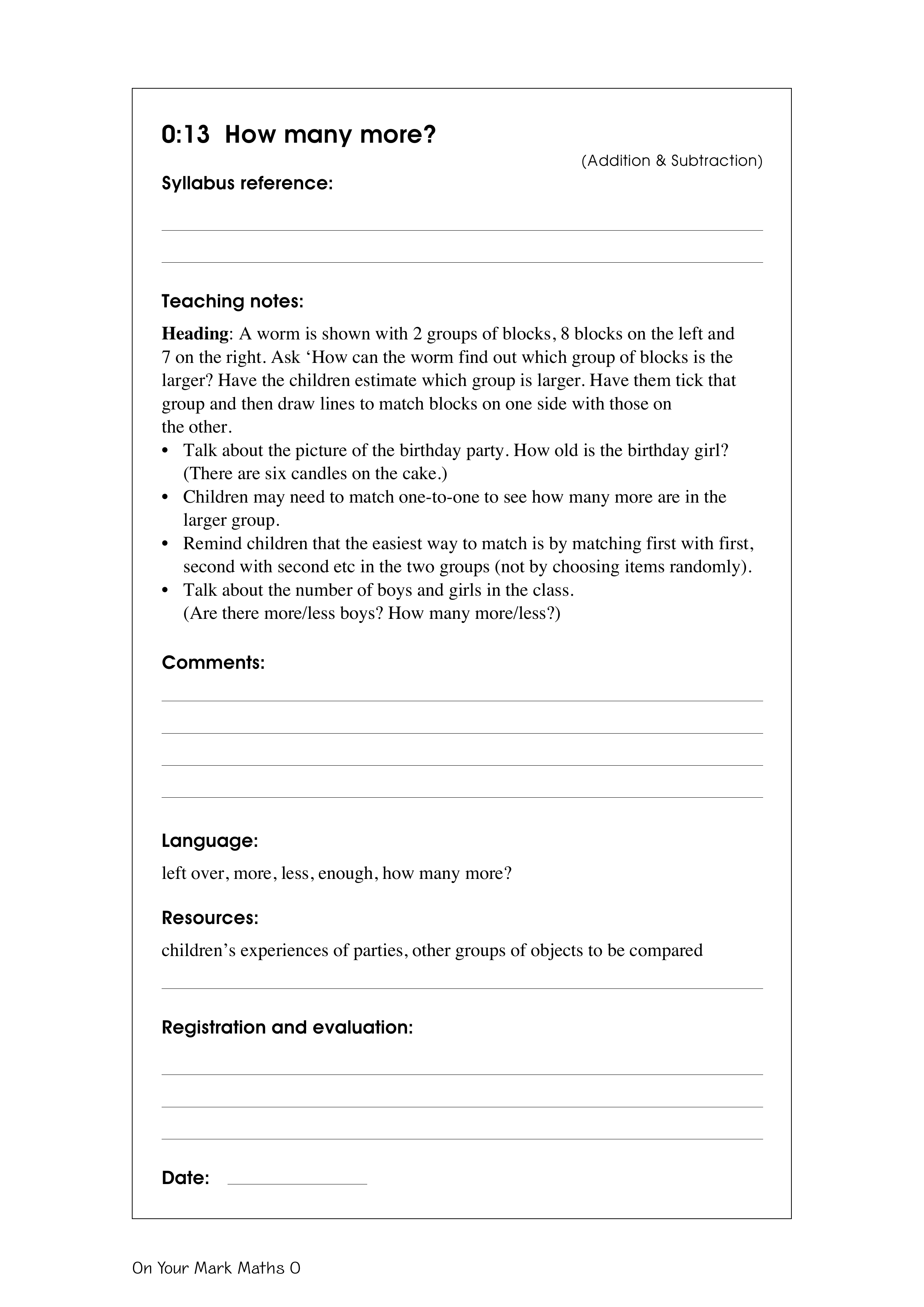 How many more? — worksheet preview