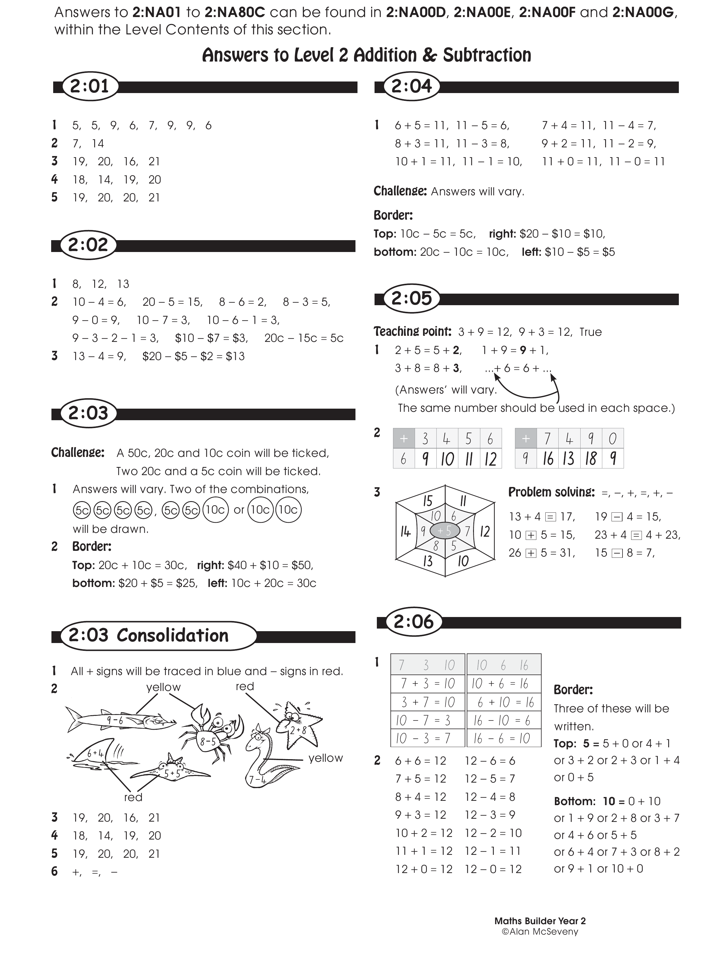 Answers — worksheet preview