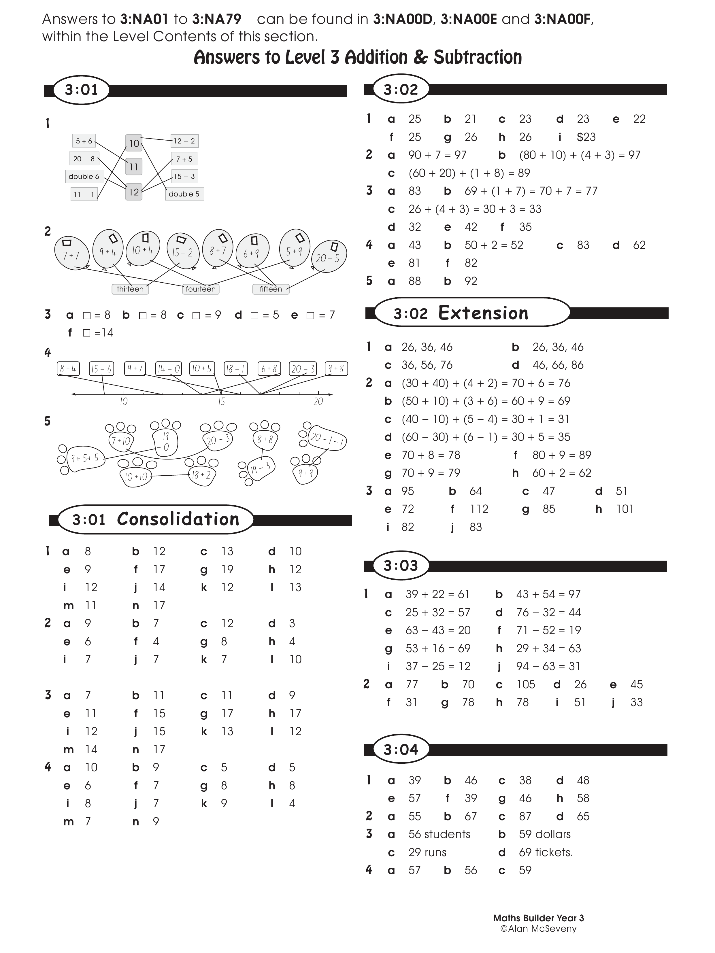 Answers — worksheet preview