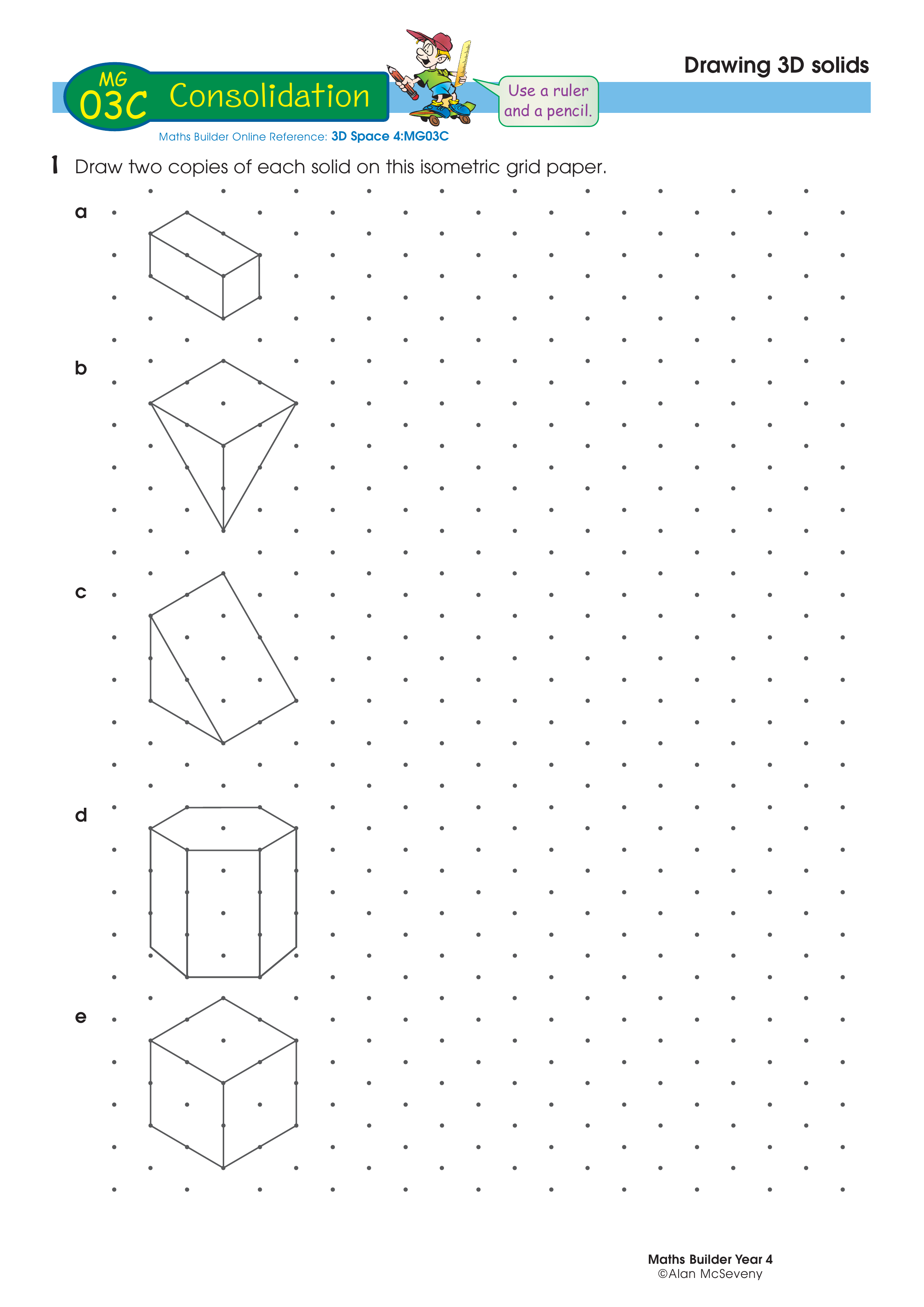 Drawing 3D solids — worksheet preview