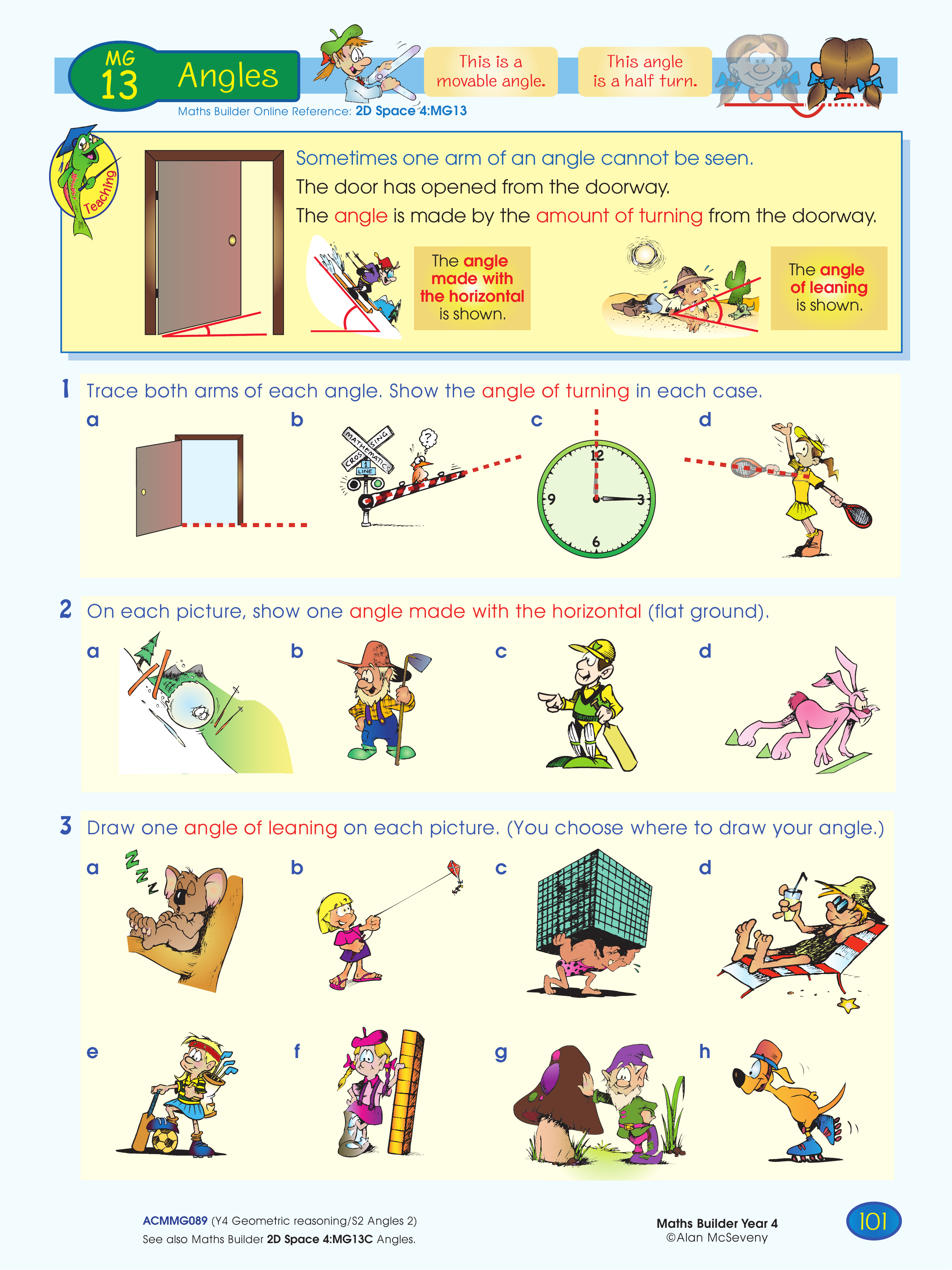 Angles — worksheet preview