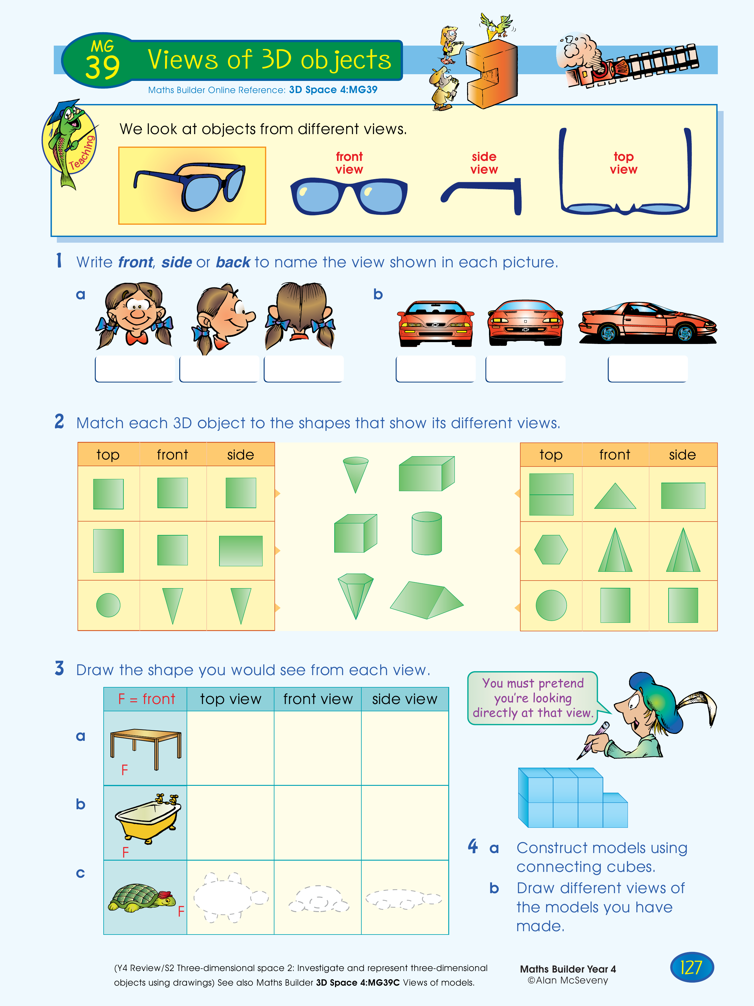 Views of 3D objects — worksheet preview