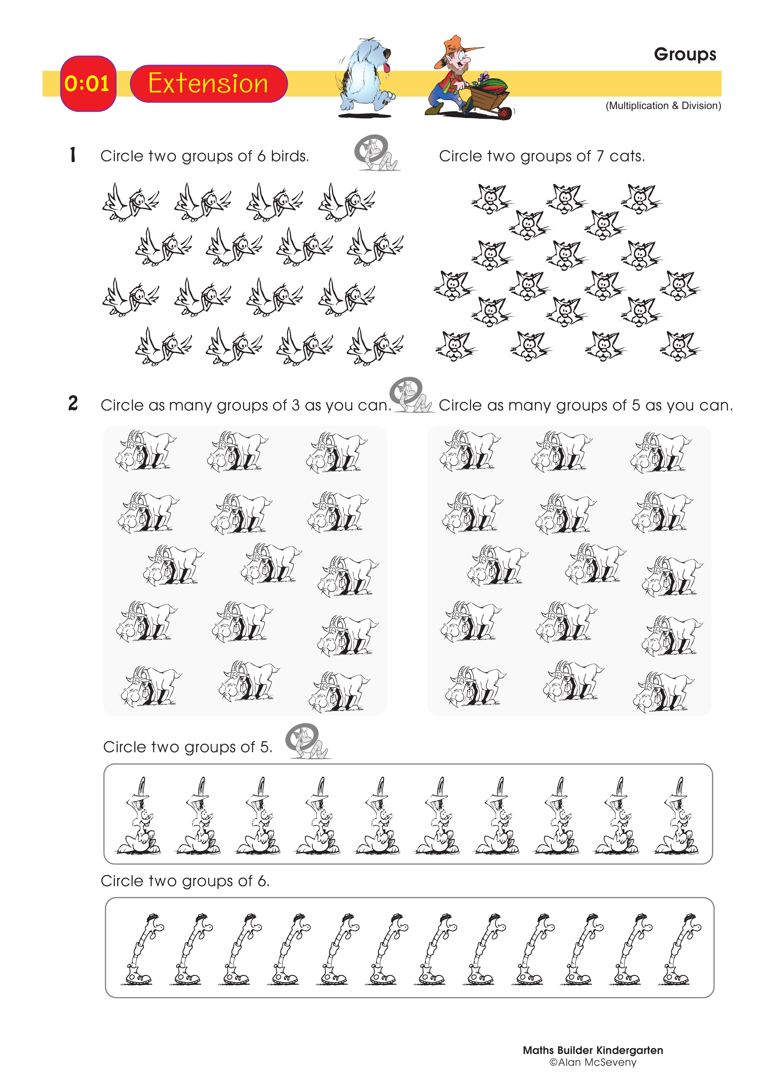 Groups — worksheet preview