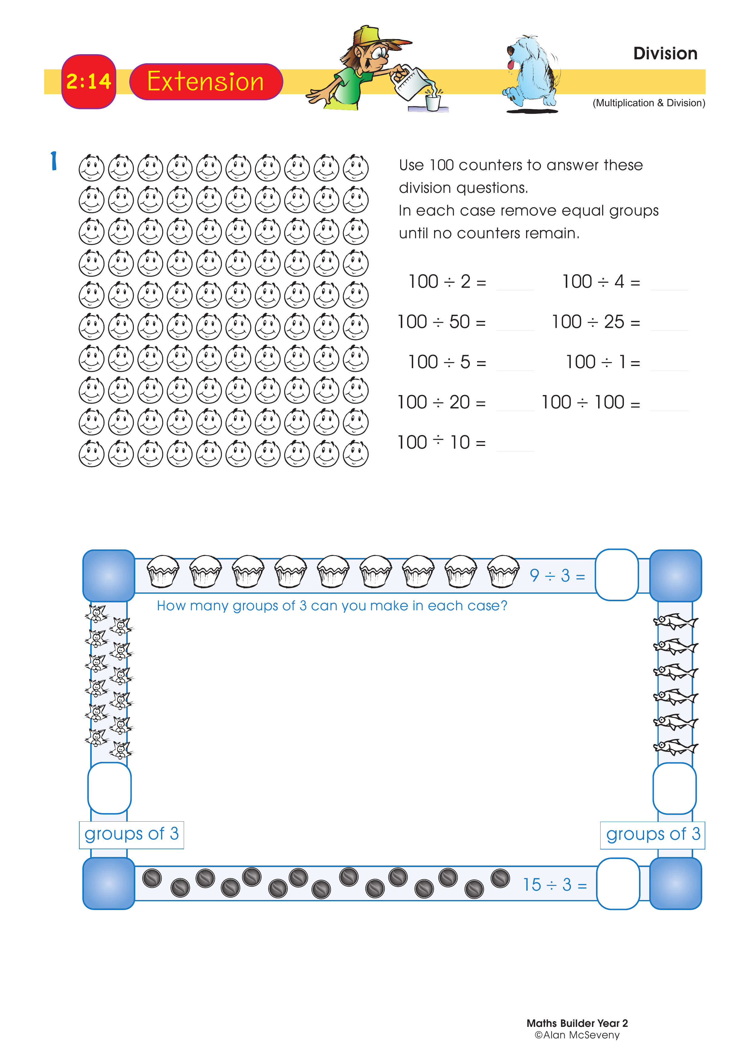 Division — worksheet preview