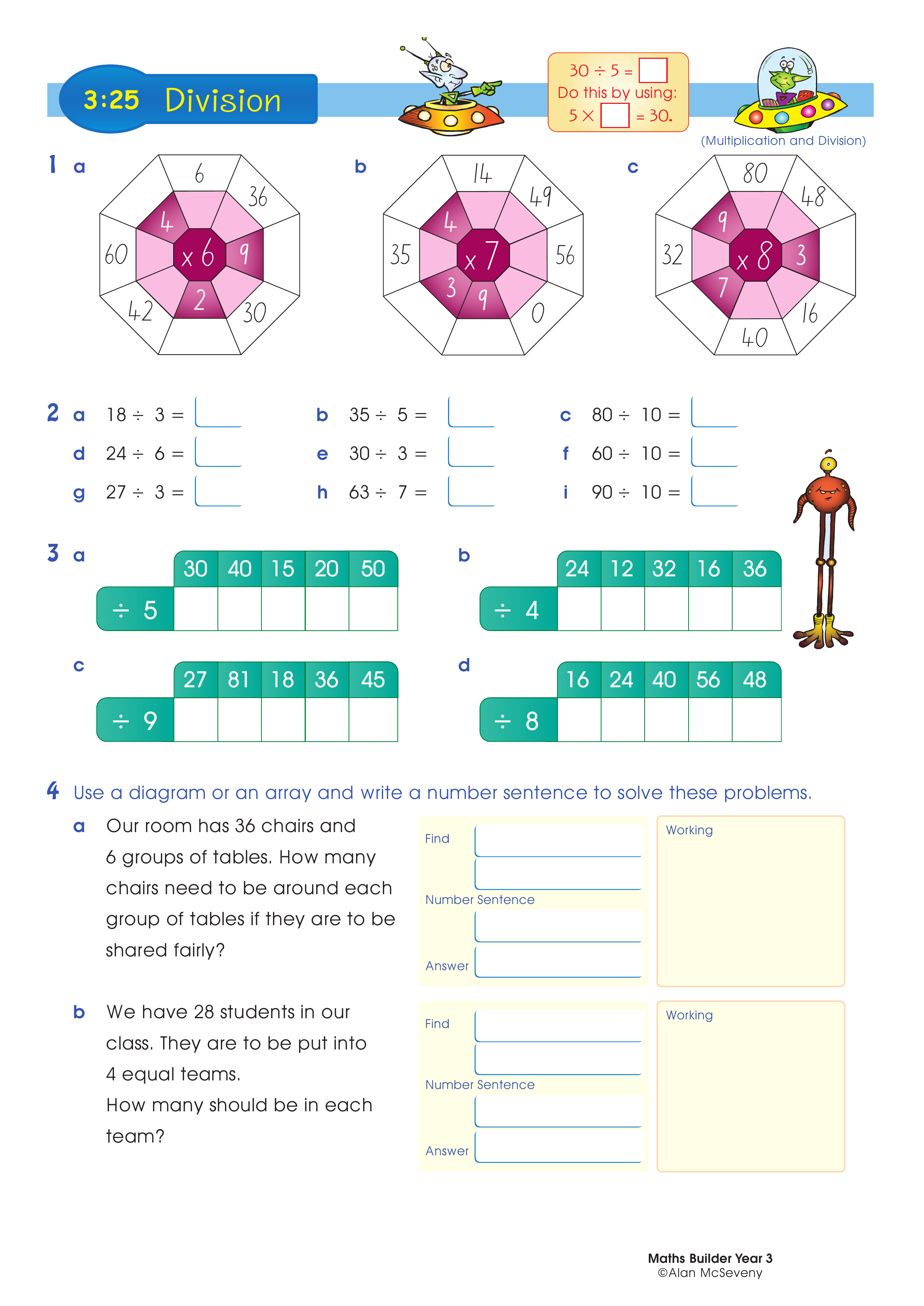 Division — worksheet preview
