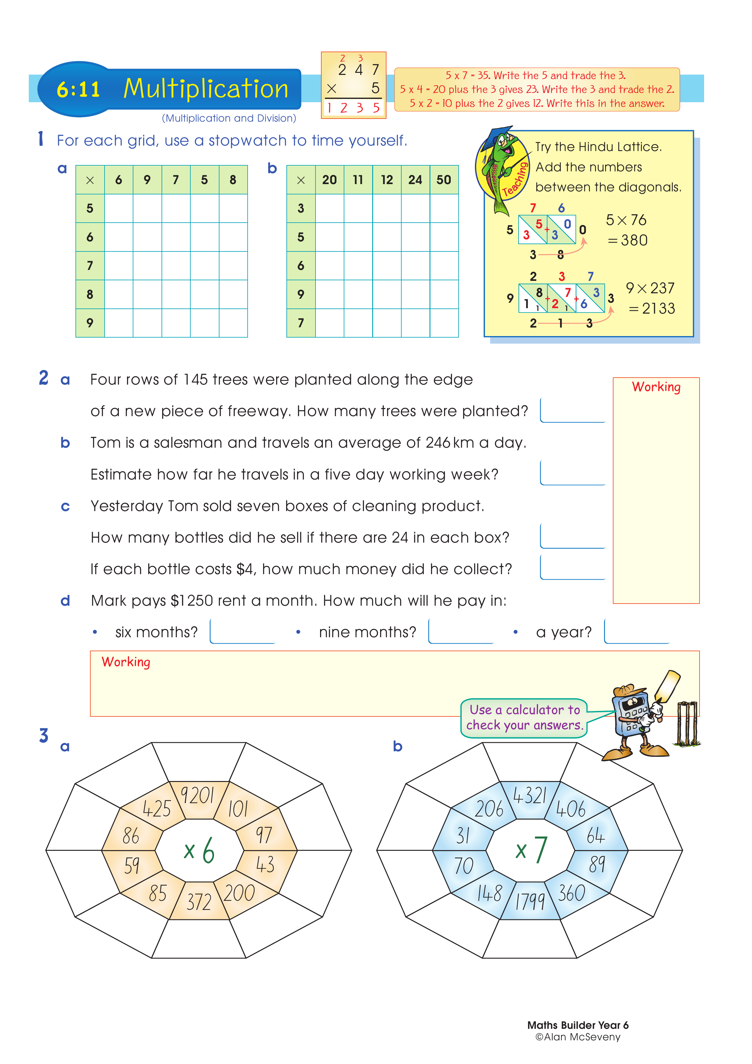Multiplication — worksheet preview
