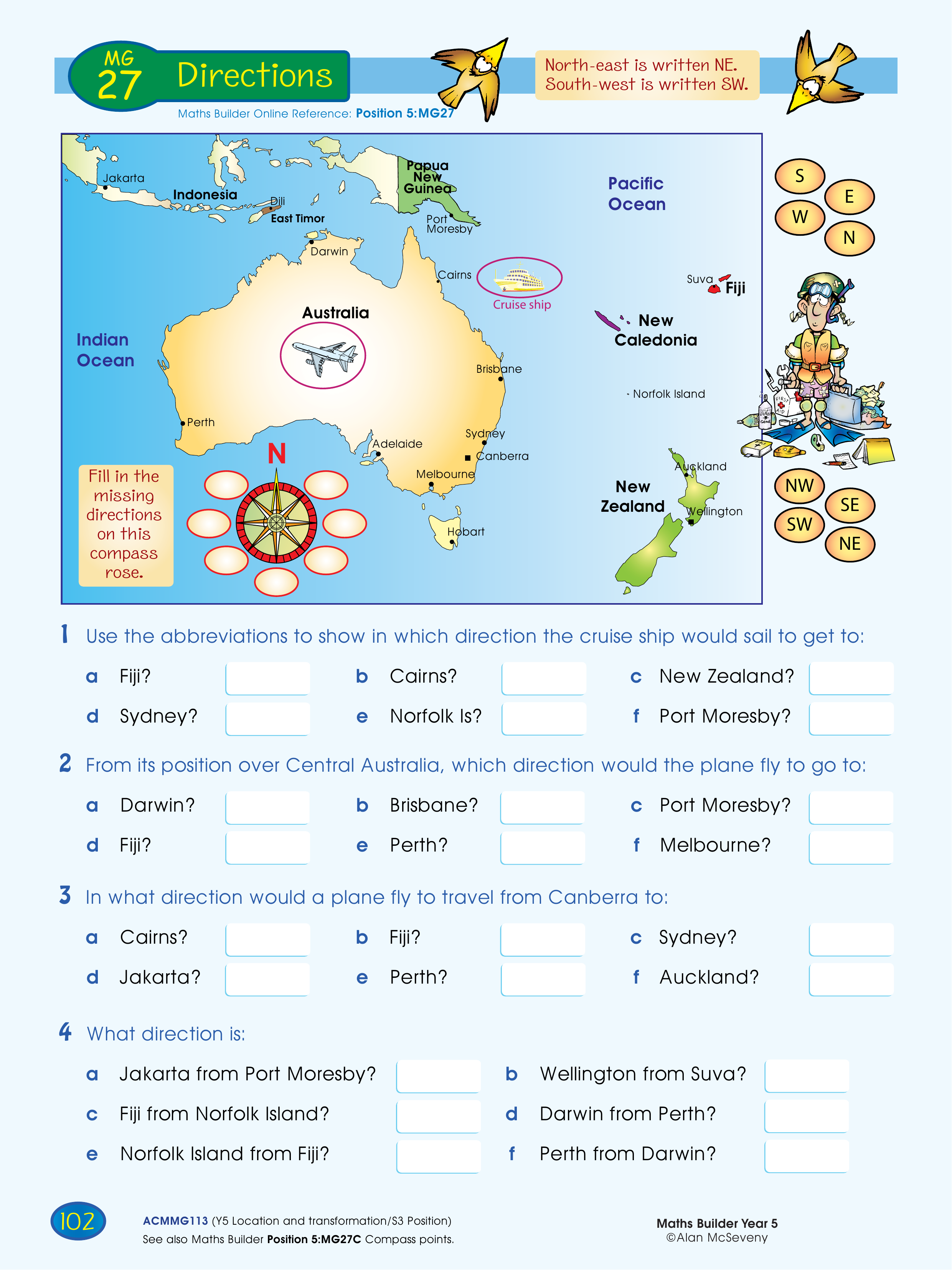 Directions — worksheet preview