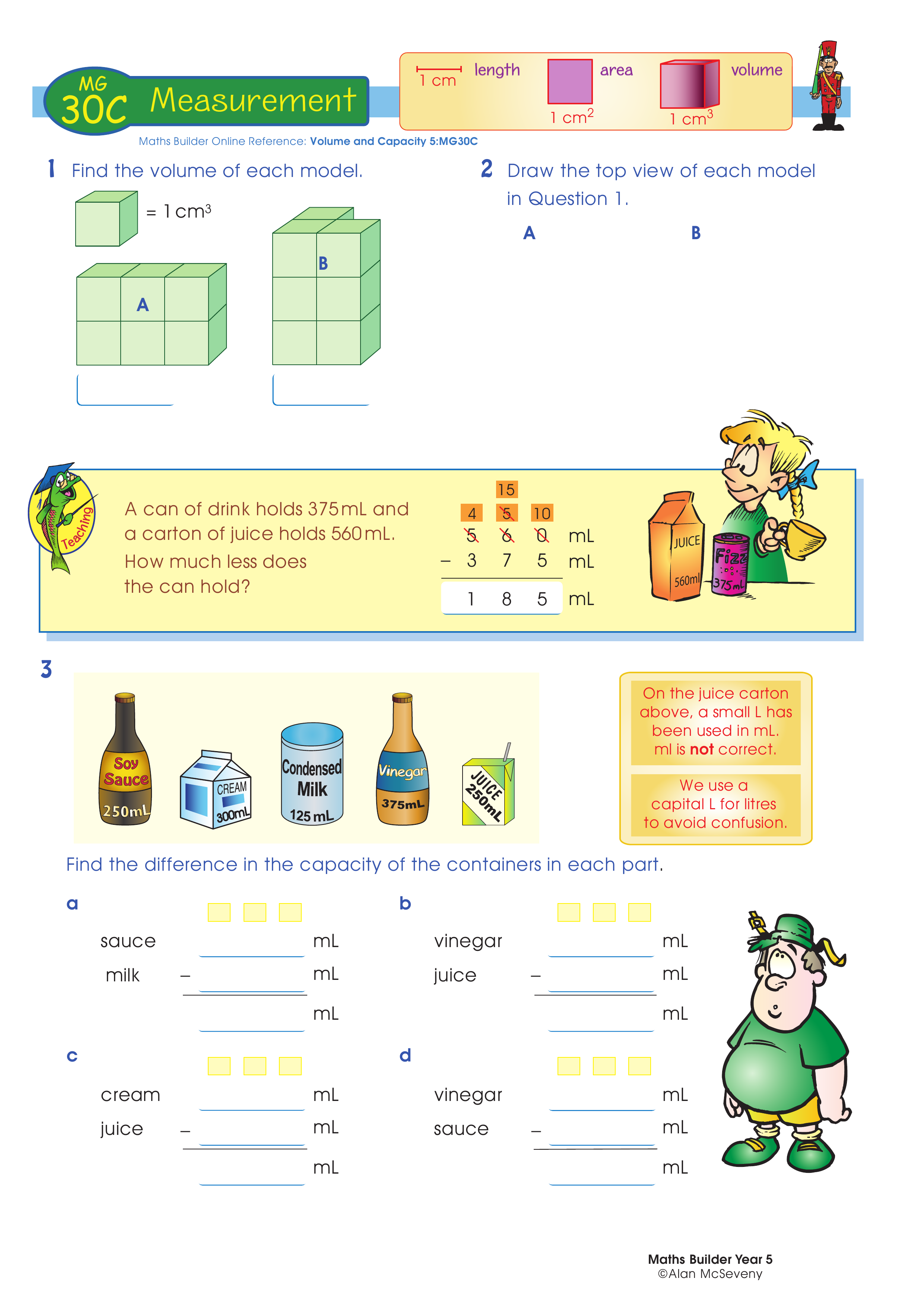 Measurement — worksheet preview