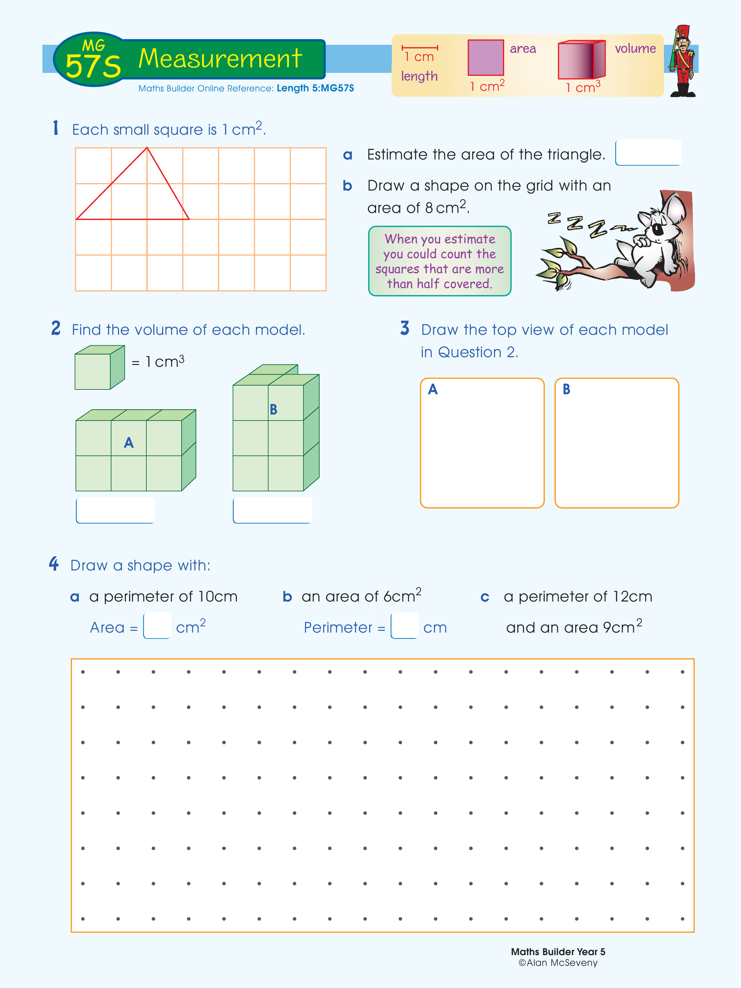 Measurement — worksheet preview