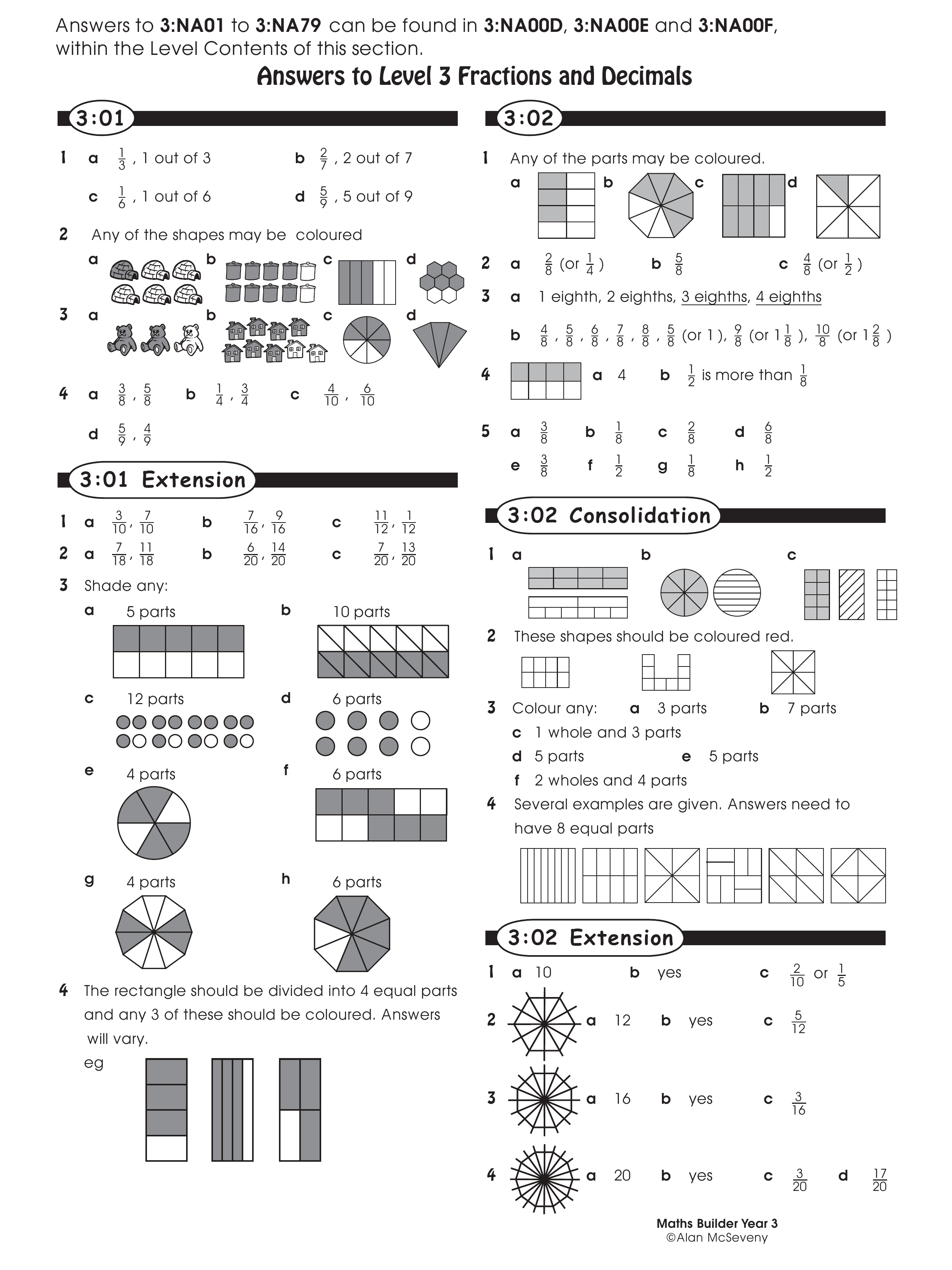 Answers — worksheet preview