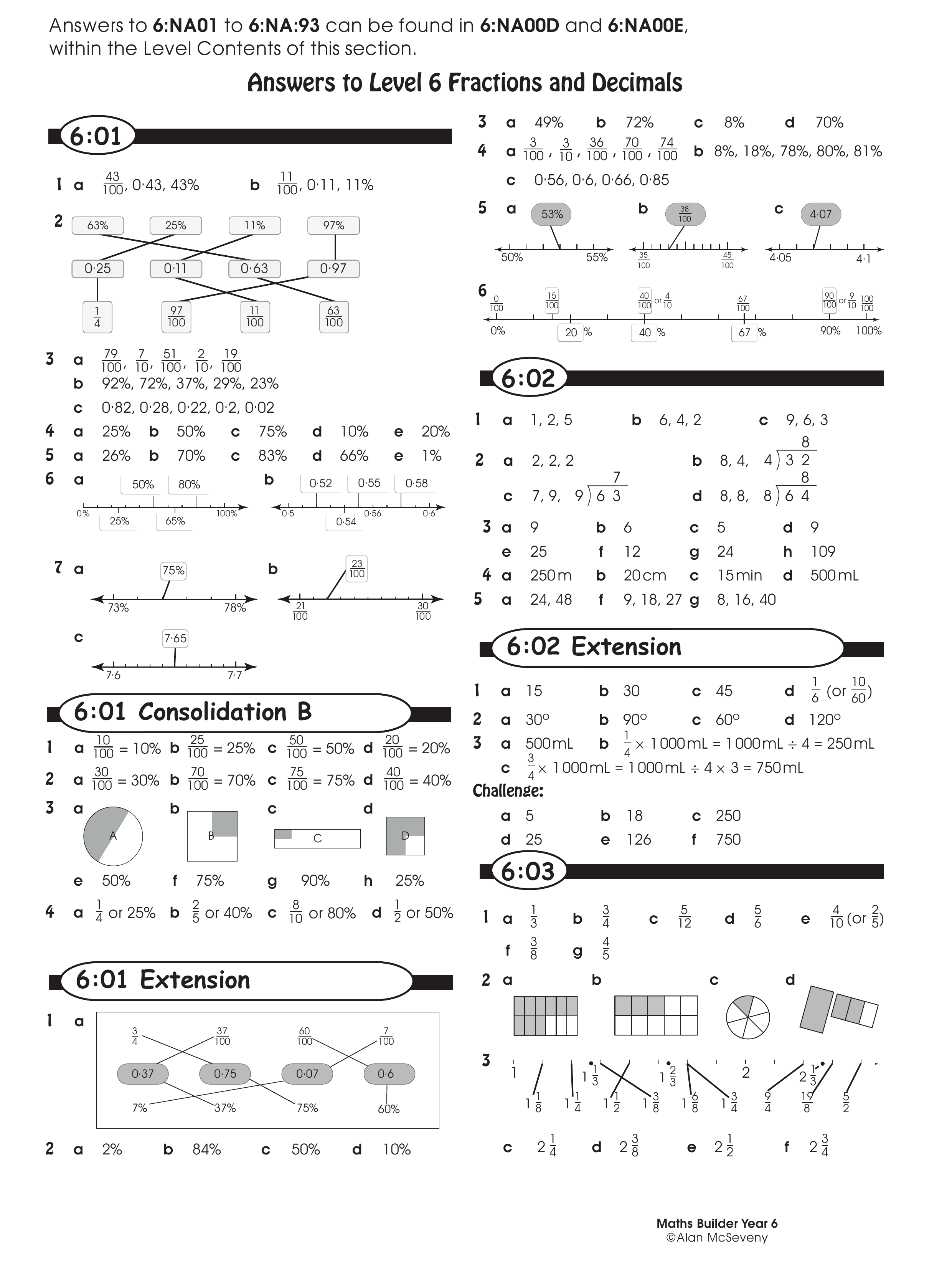 Answers — worksheet preview