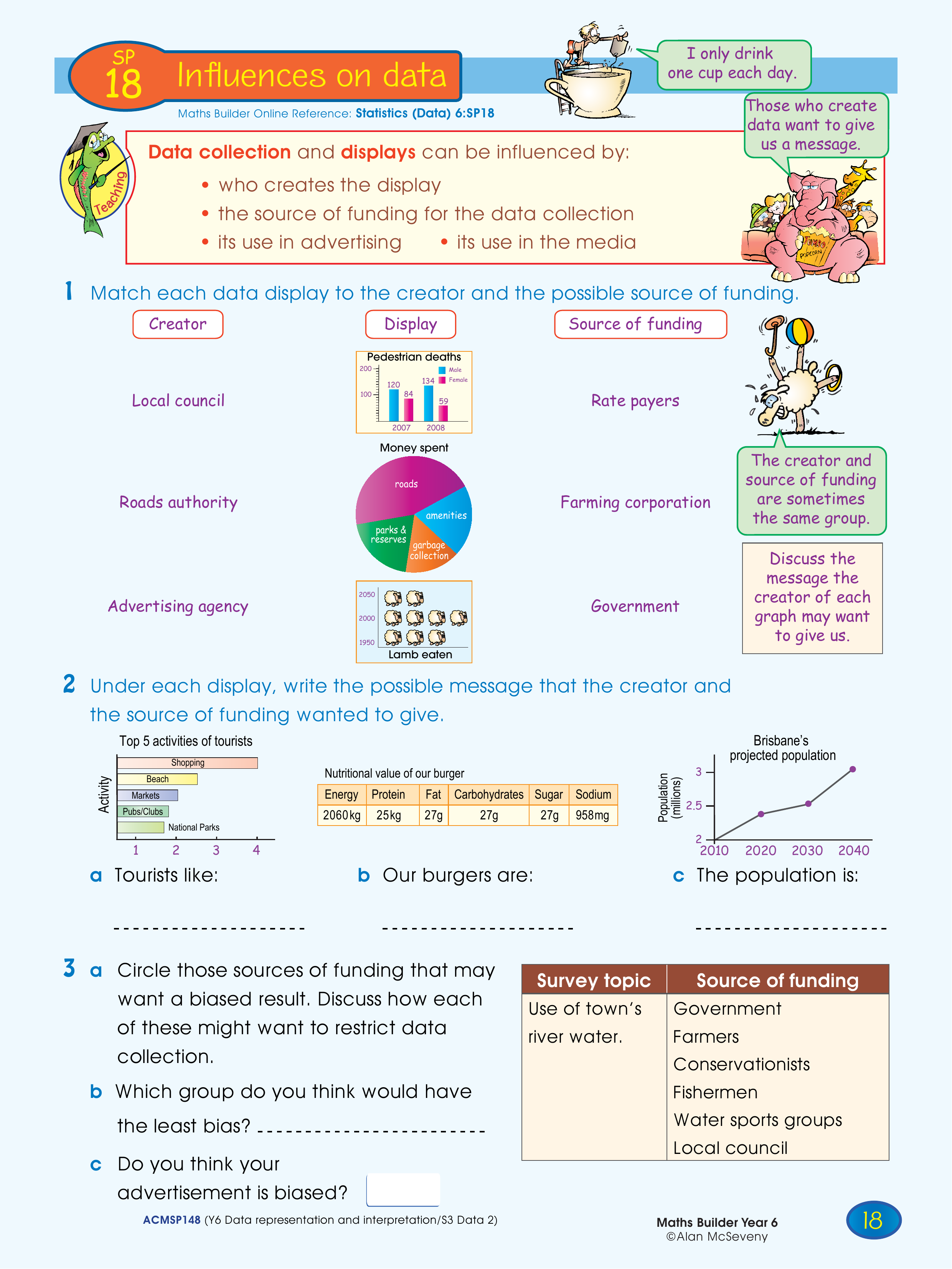 Influences on data — worksheet preview