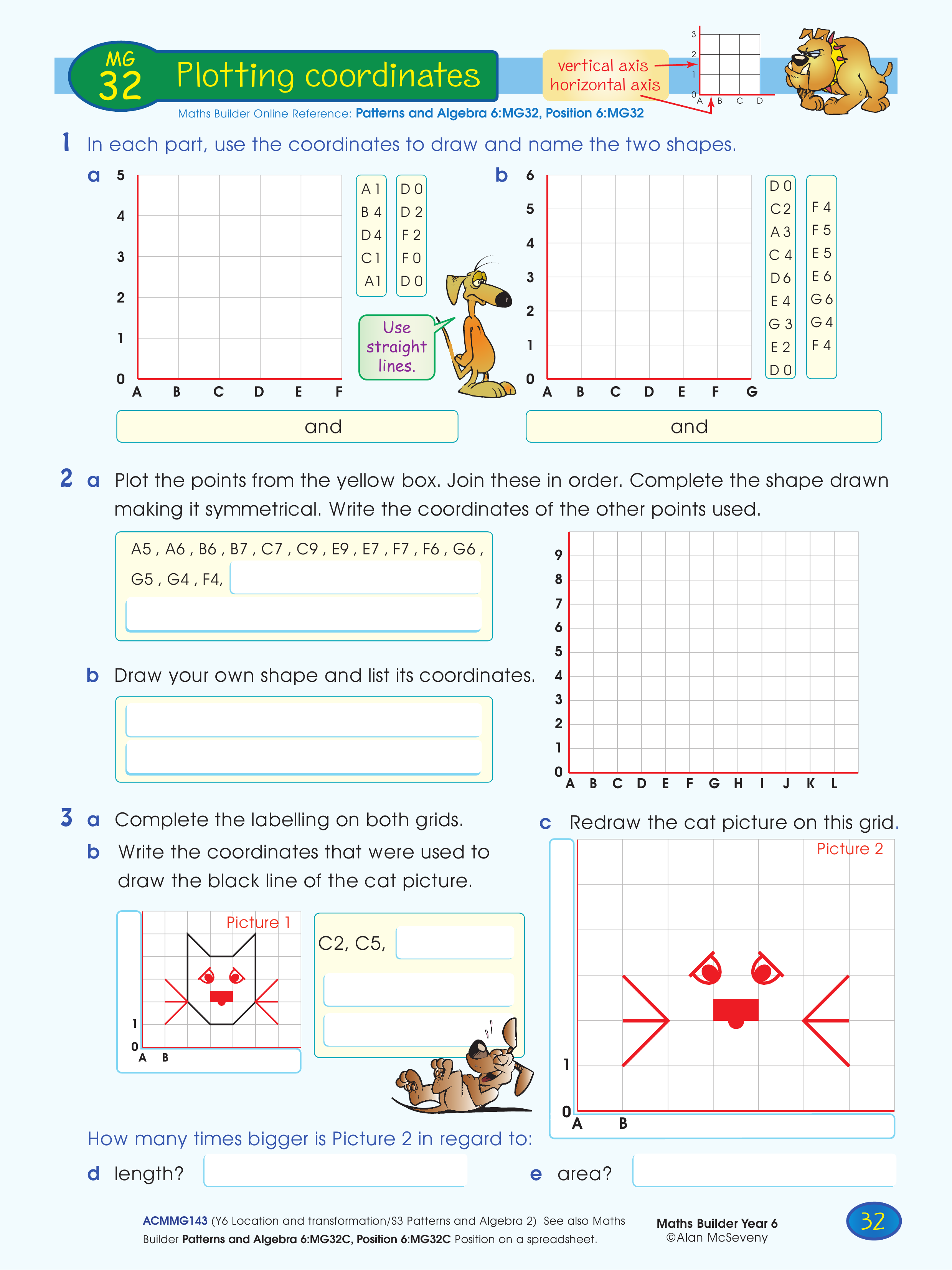 Plotting coordinates — worksheet preview