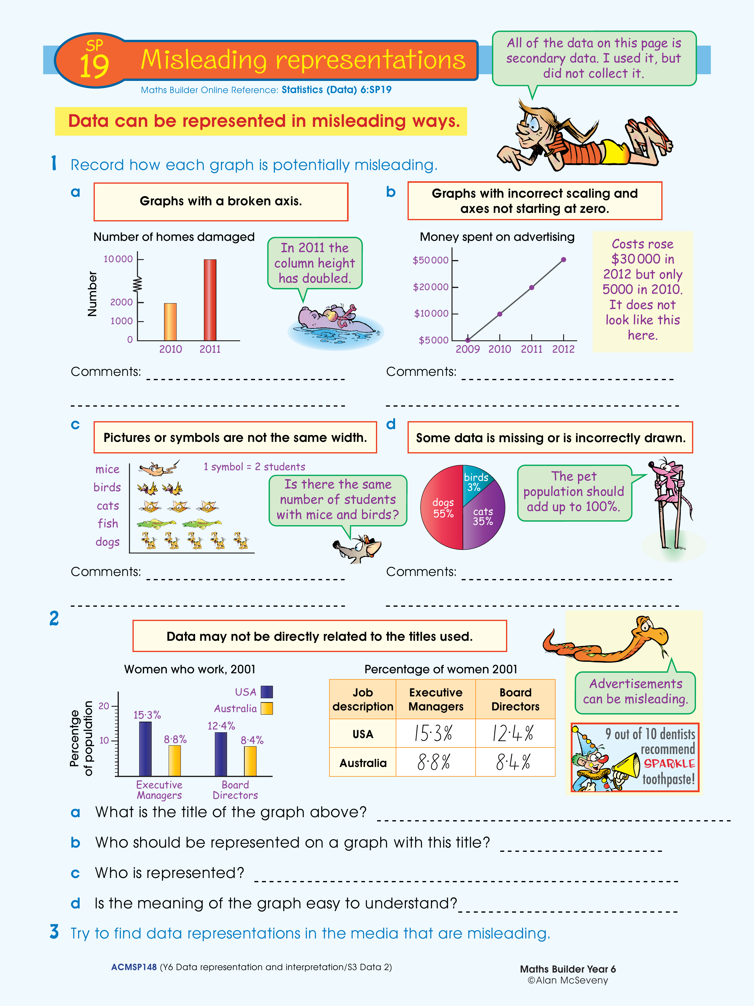 Misleading representations — worksheet preview